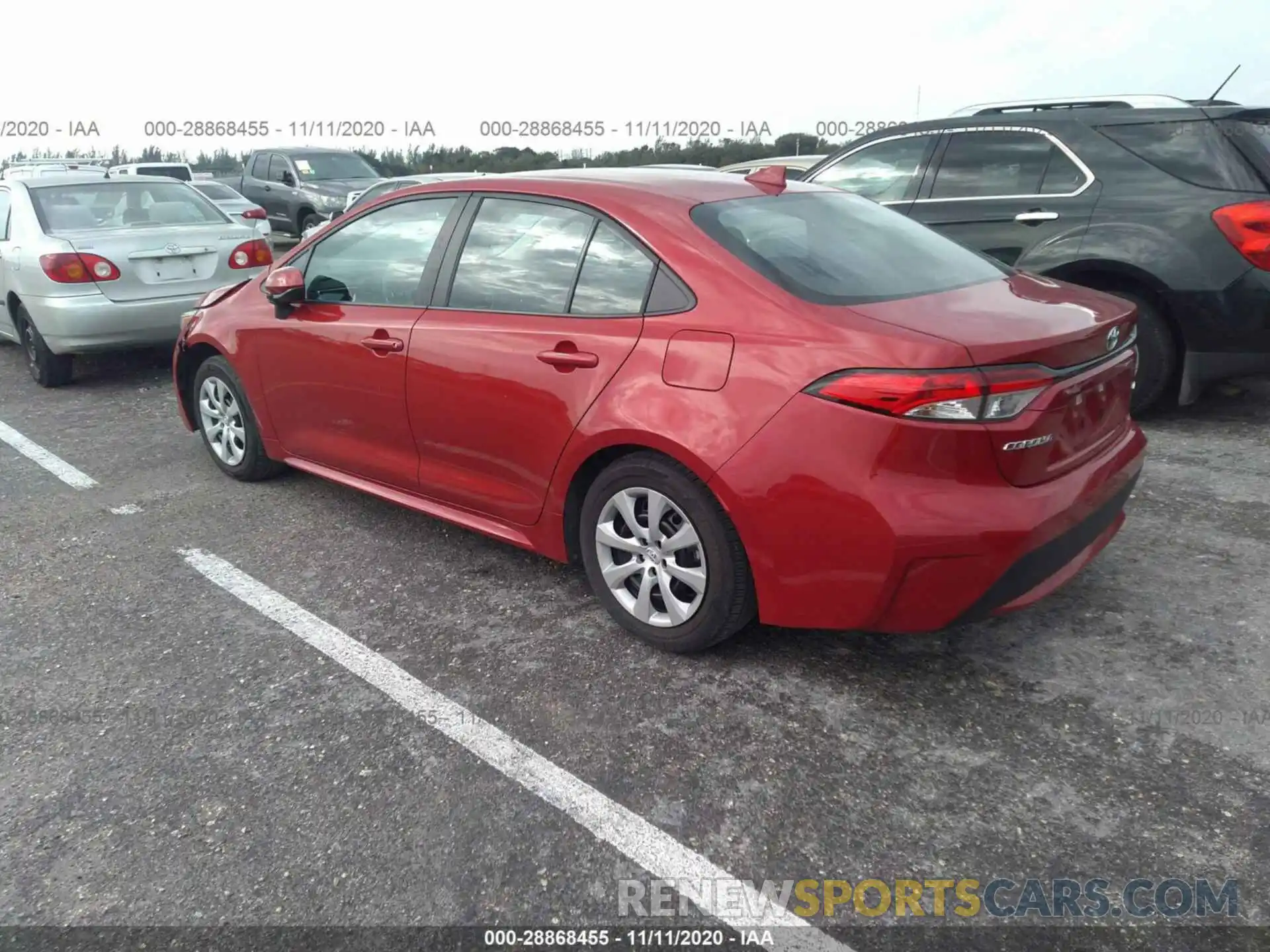 3 Photograph of a damaged car 5YFEPRAE2LP027467 TOYOTA COROLLA 2020