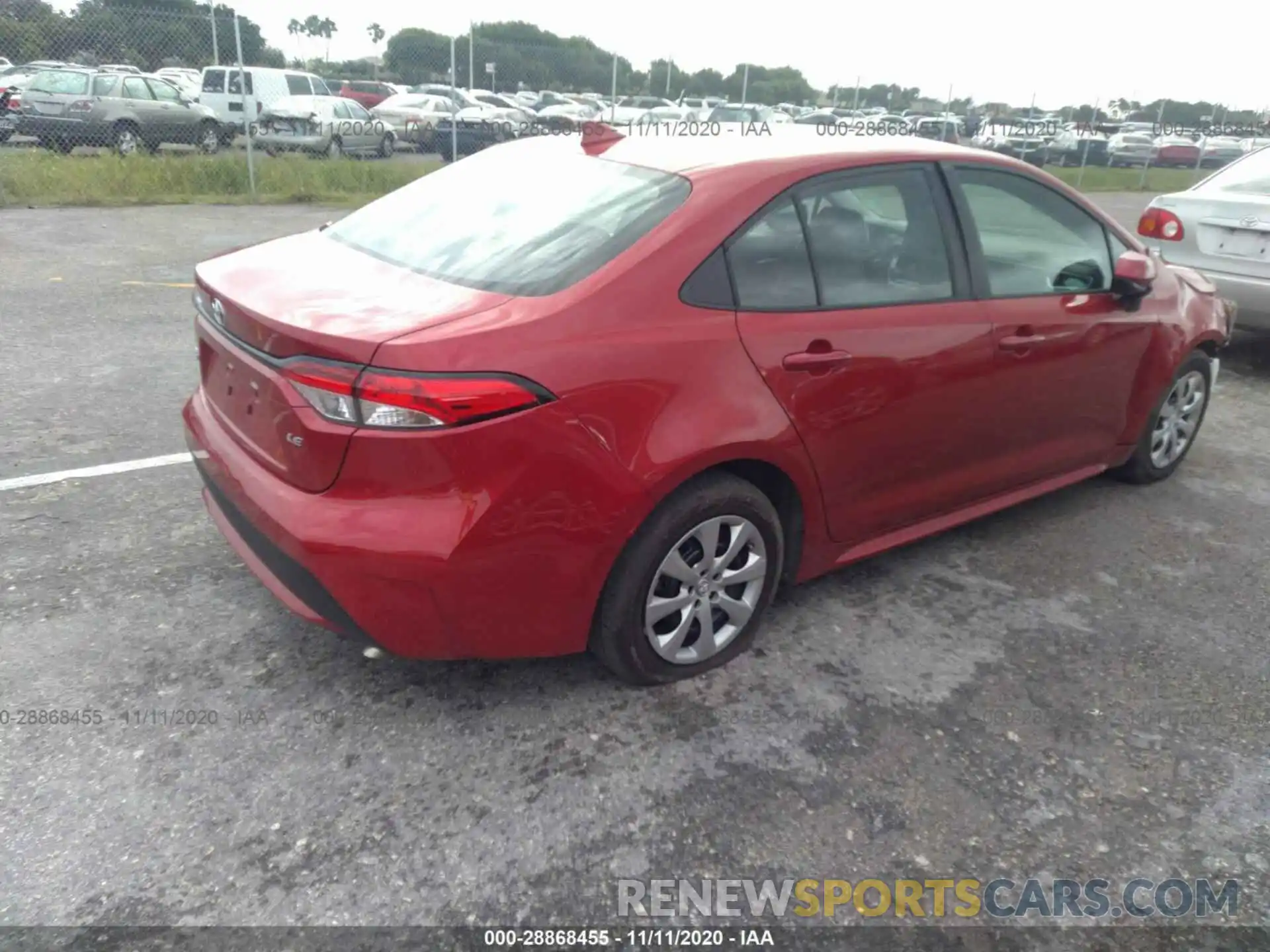 4 Photograph of a damaged car 5YFEPRAE2LP027467 TOYOTA COROLLA 2020