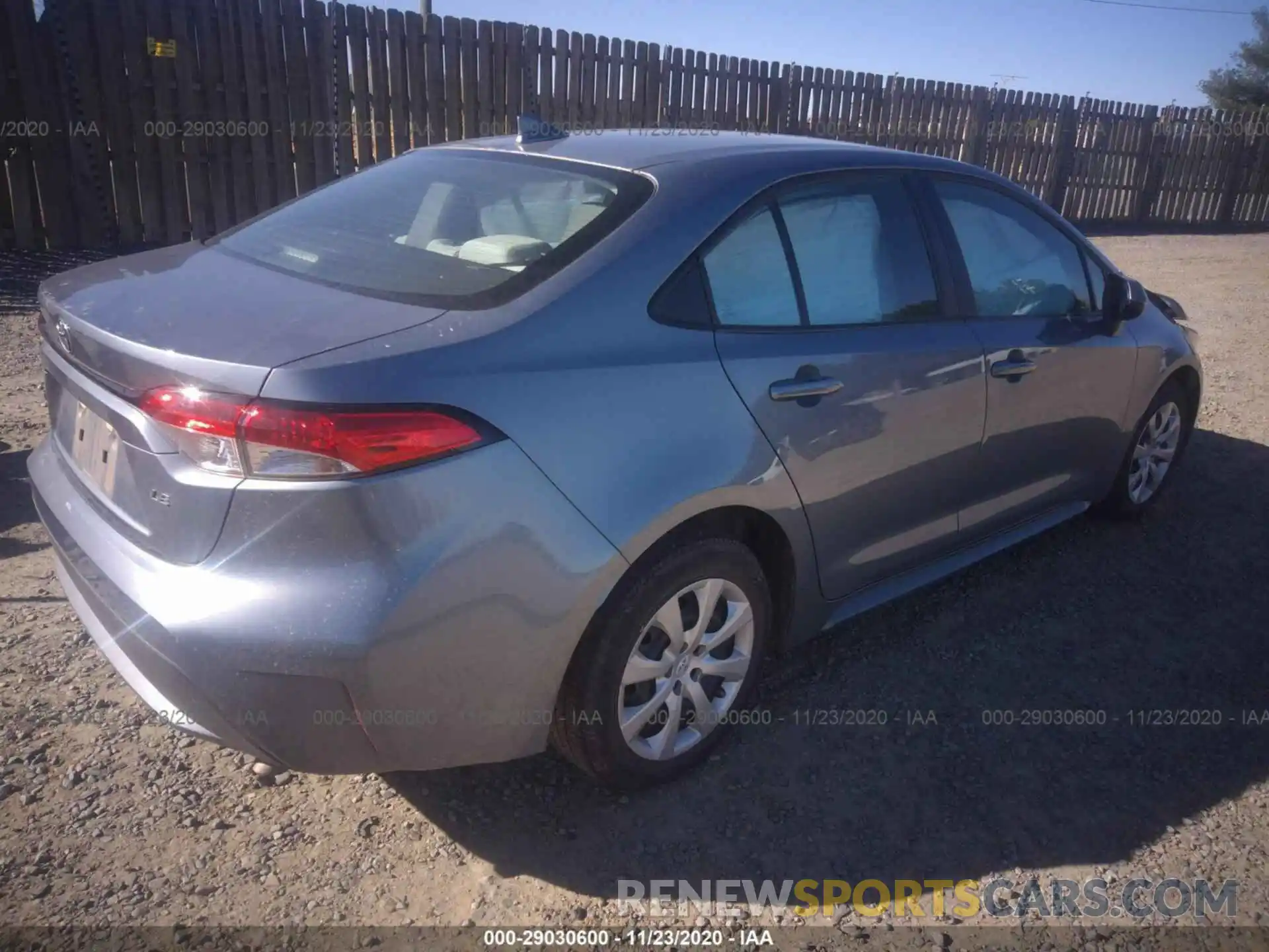 4 Photograph of a damaged car 5YFEPRAE2LP028232 TOYOTA COROLLA 2020