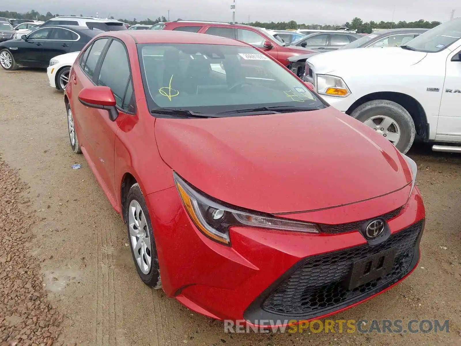 1 Photograph of a damaged car 5YFEPRAE2LP028294 TOYOTA COROLLA 2020