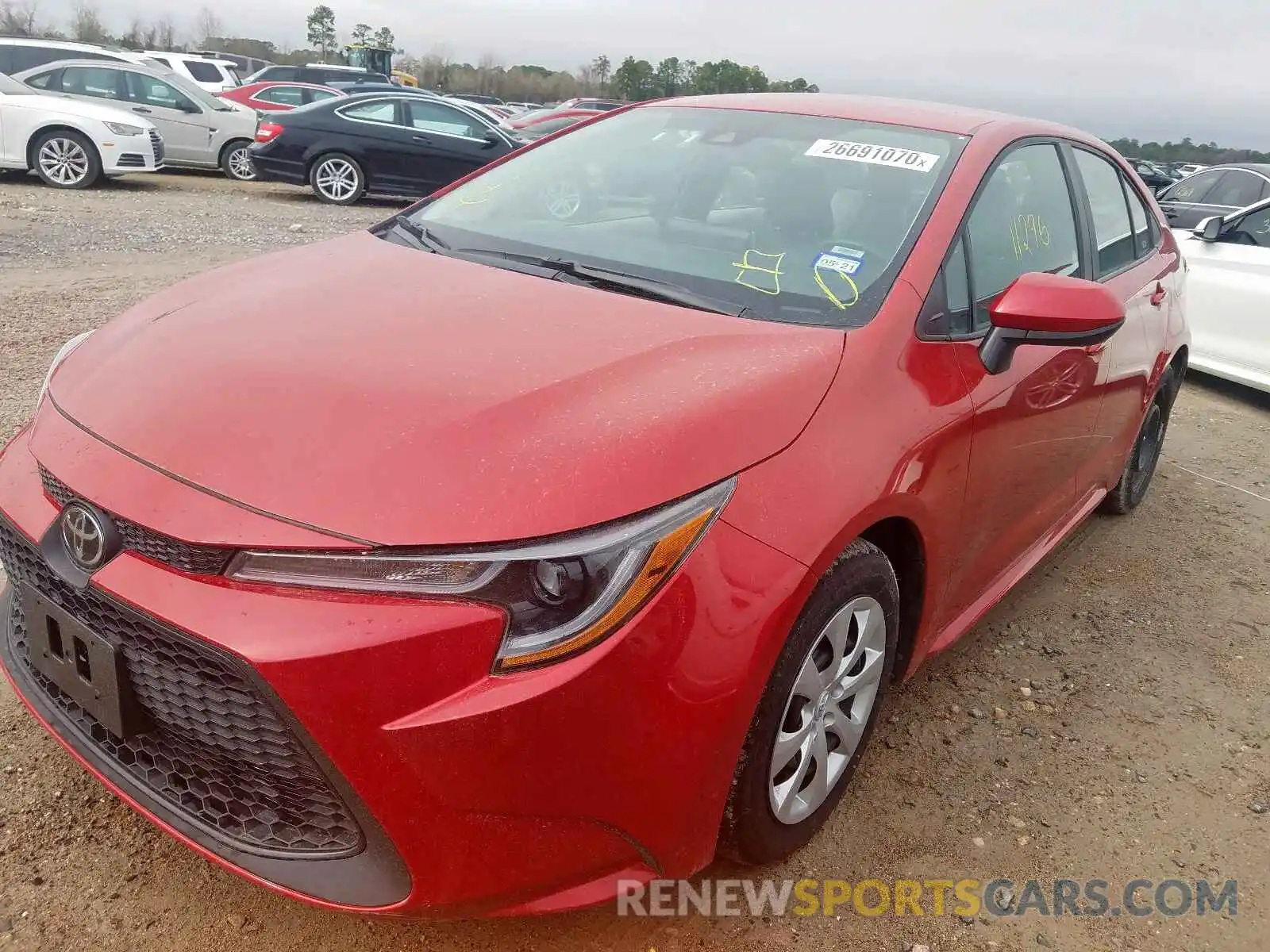 2 Photograph of a damaged car 5YFEPRAE2LP028294 TOYOTA COROLLA 2020