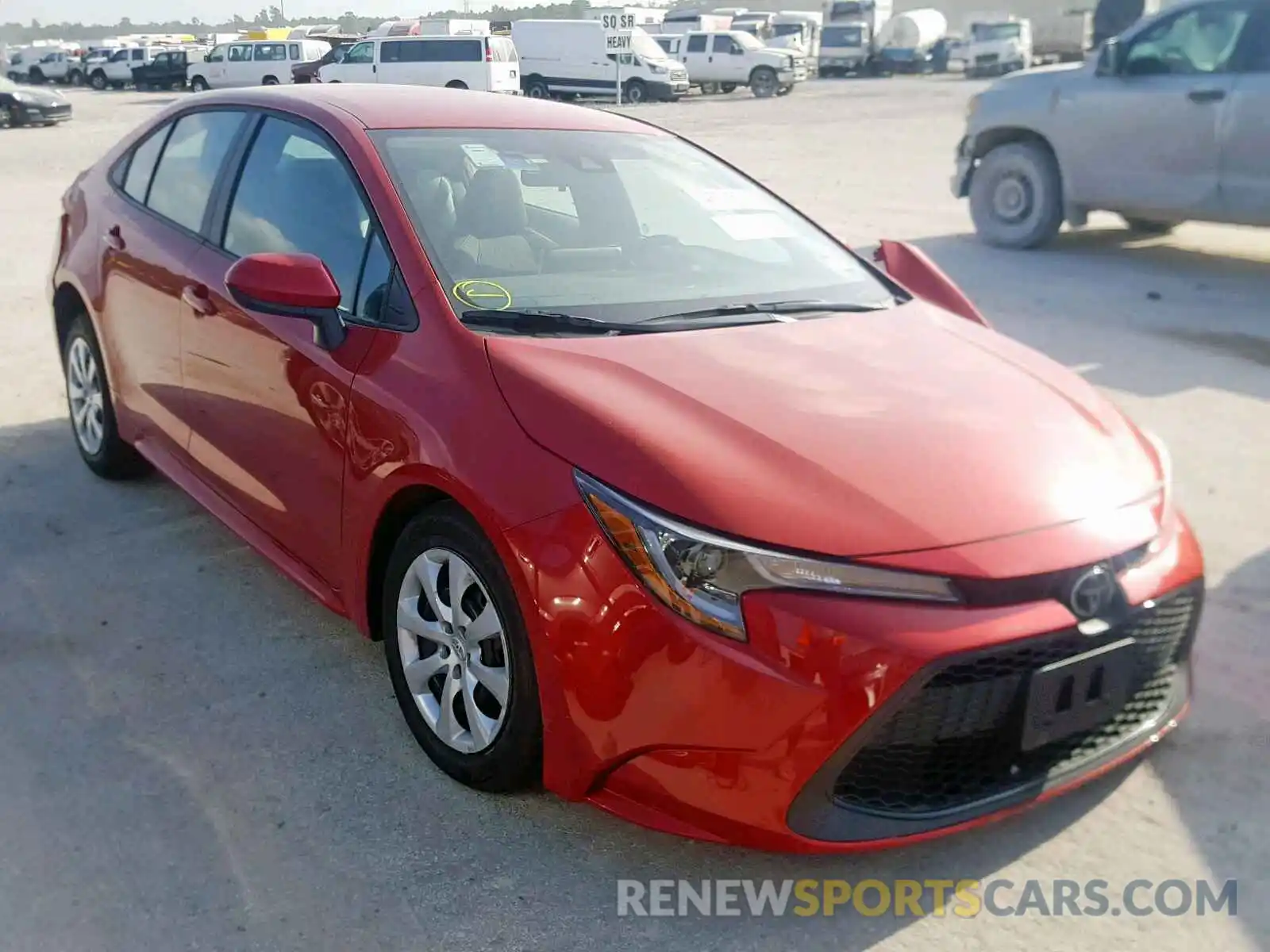 1 Photograph of a damaged car 5YFEPRAE2LP028814 TOYOTA COROLLA 2020