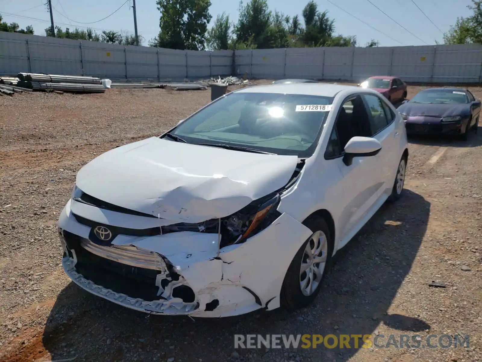 2 Photograph of a damaged car 5YFEPRAE2LP028991 TOYOTA COROLLA 2020