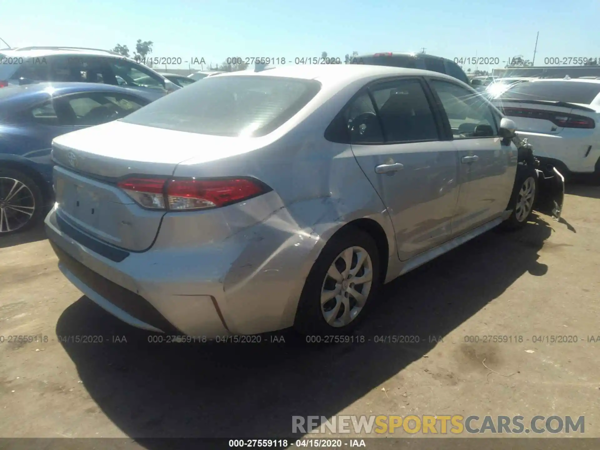 4 Photograph of a damaged car 5YFEPRAE2LP029283 TOYOTA COROLLA 2020