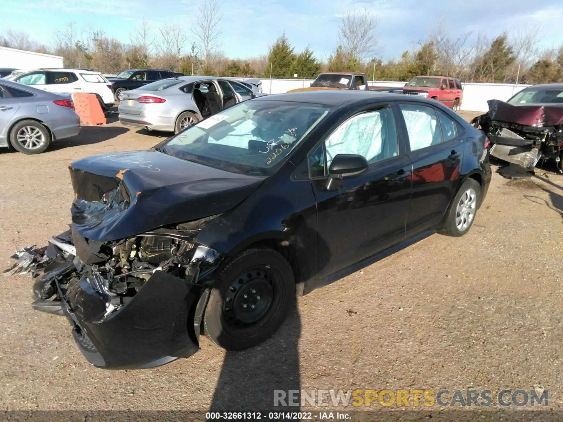 2 Photograph of a damaged car 5YFEPRAE2LP029574 TOYOTA COROLLA 2020