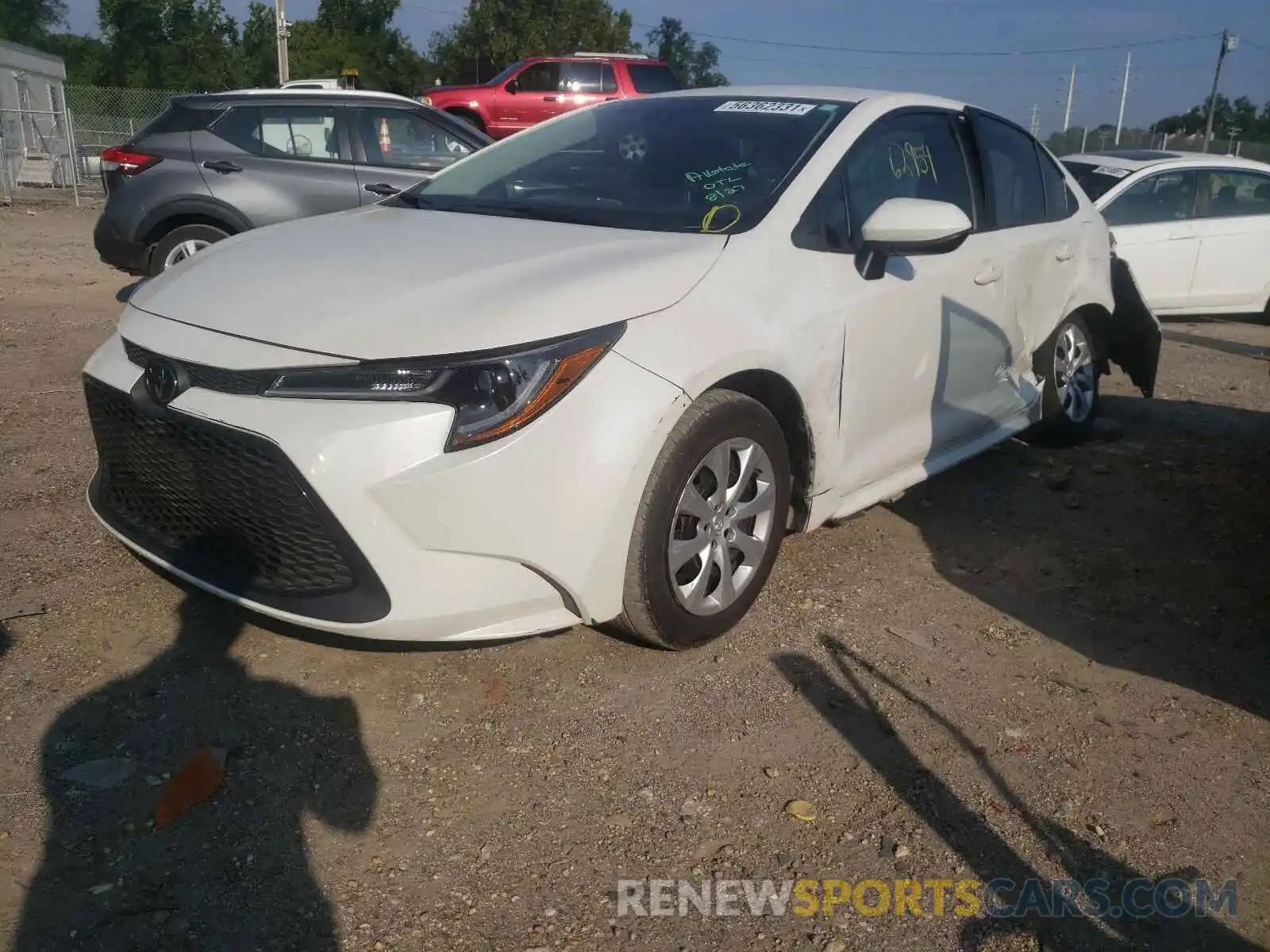 2 Photograph of a damaged car 5YFEPRAE2LP030997 TOYOTA COROLLA 2020