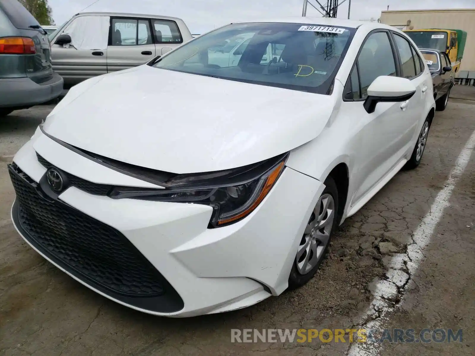 2 Photograph of a damaged car 5YFEPRAE2LP031020 TOYOTA COROLLA 2020