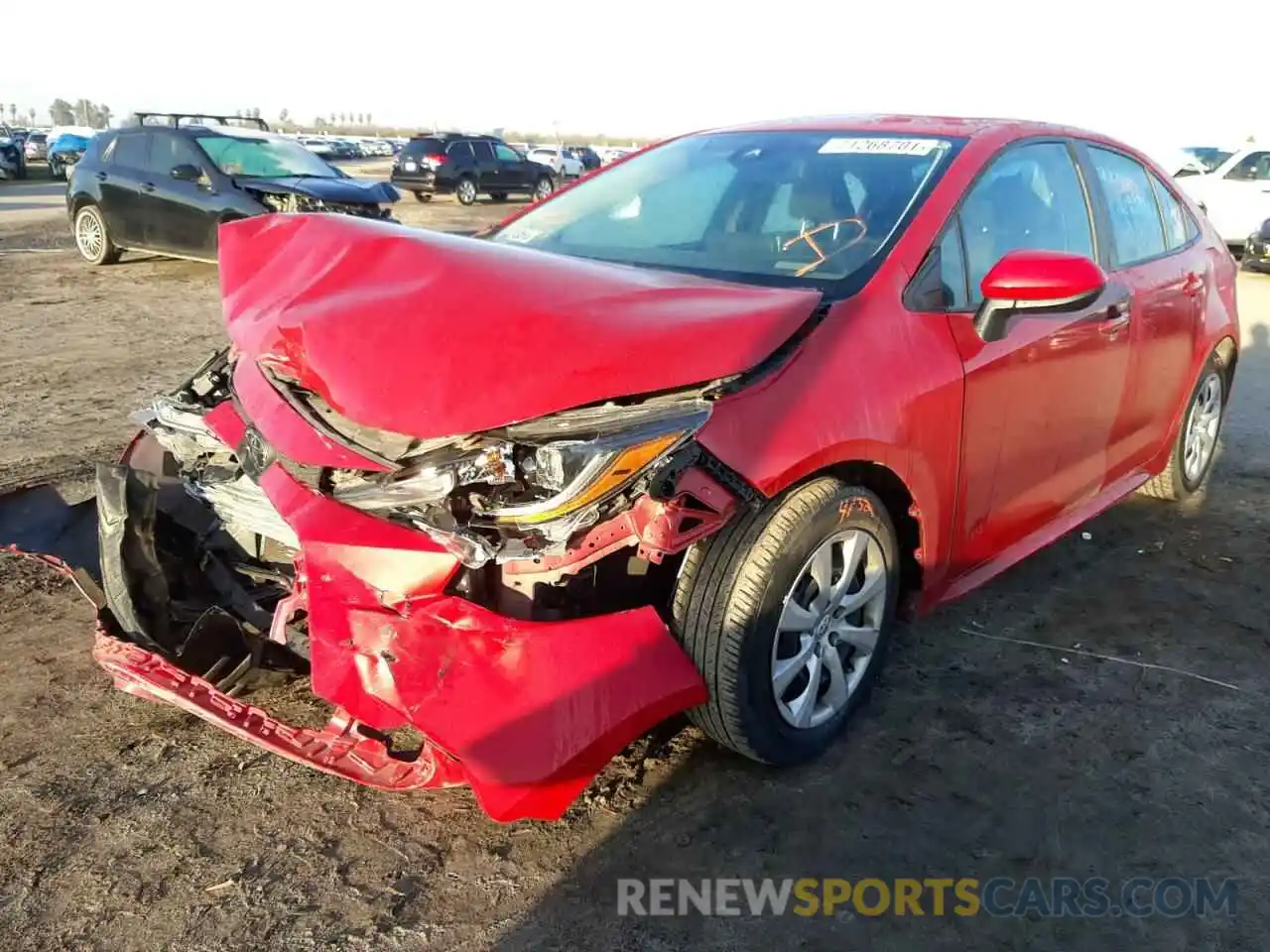 2 Photograph of a damaged car 5YFEPRAE2LP031275 TOYOTA COROLLA 2020