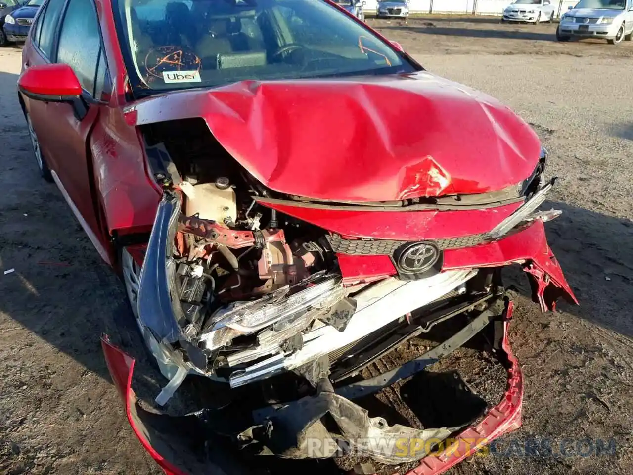 9 Photograph of a damaged car 5YFEPRAE2LP031275 TOYOTA COROLLA 2020