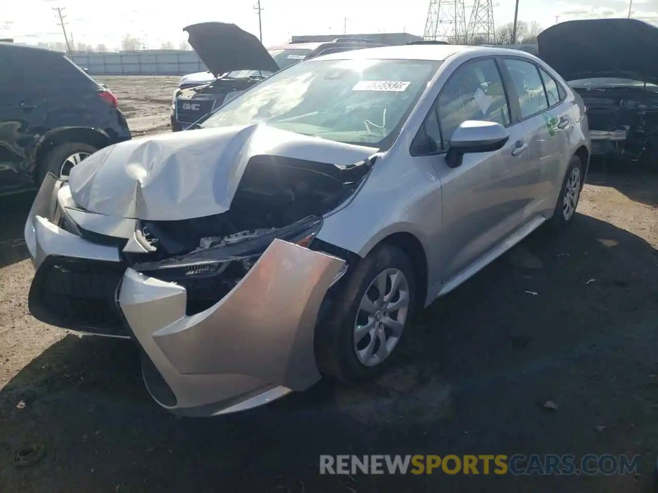 2 Photograph of a damaged car 5YFEPRAE2LP031566 TOYOTA COROLLA 2020