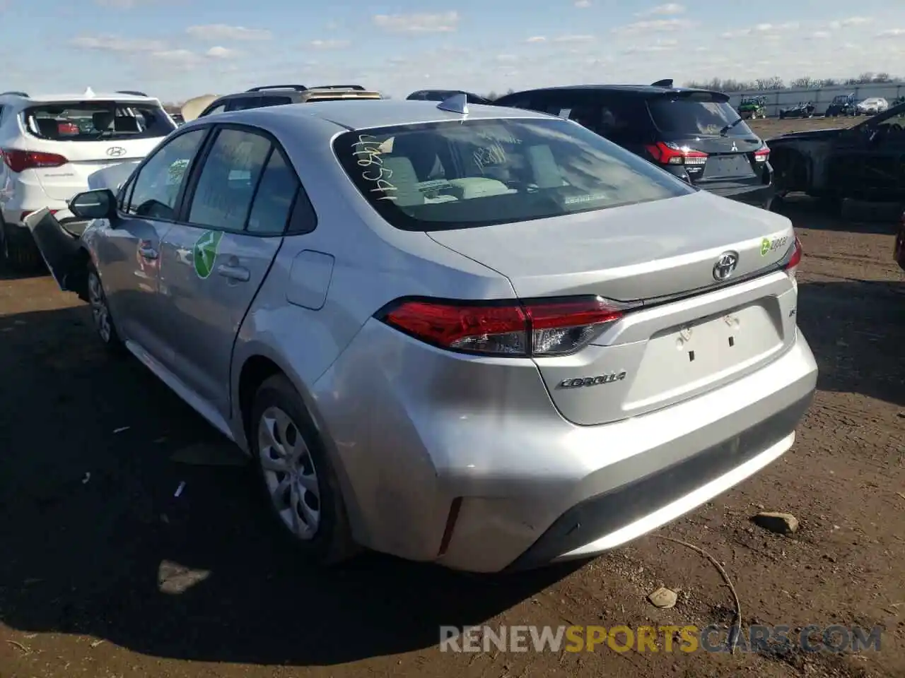 3 Photograph of a damaged car 5YFEPRAE2LP031566 TOYOTA COROLLA 2020