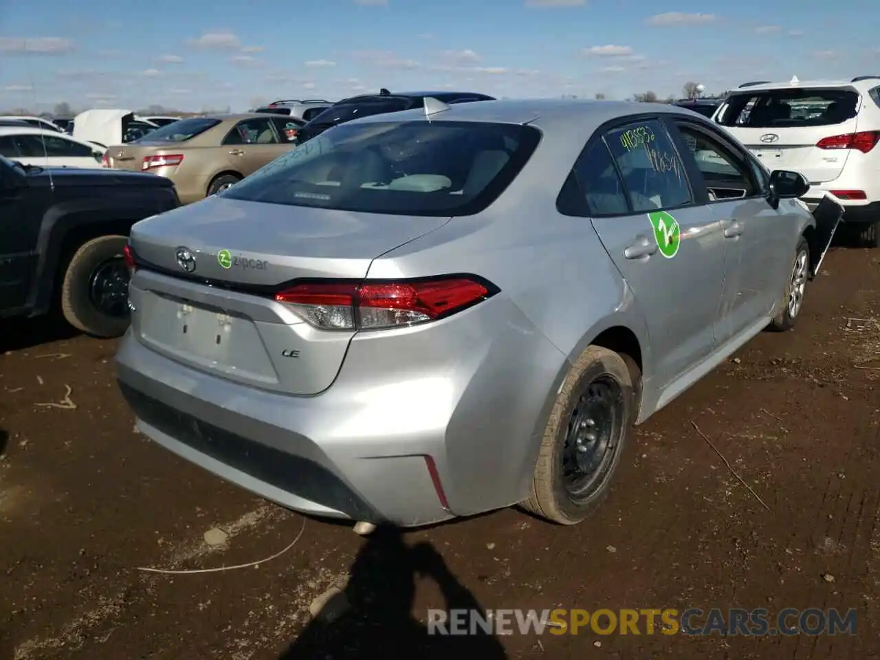 4 Photograph of a damaged car 5YFEPRAE2LP031566 TOYOTA COROLLA 2020