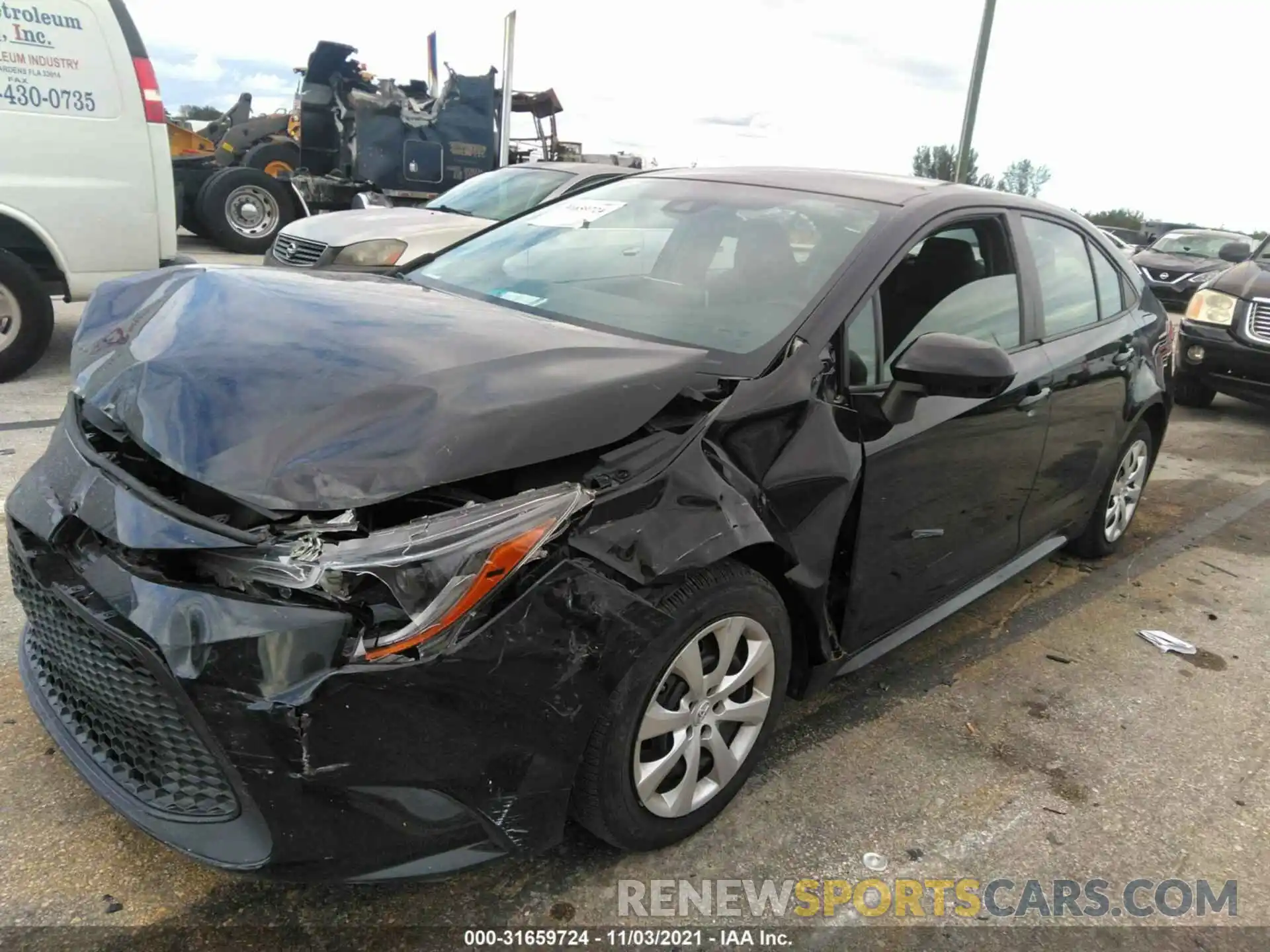 2 Photograph of a damaged car 5YFEPRAE2LP032930 TOYOTA COROLLA 2020