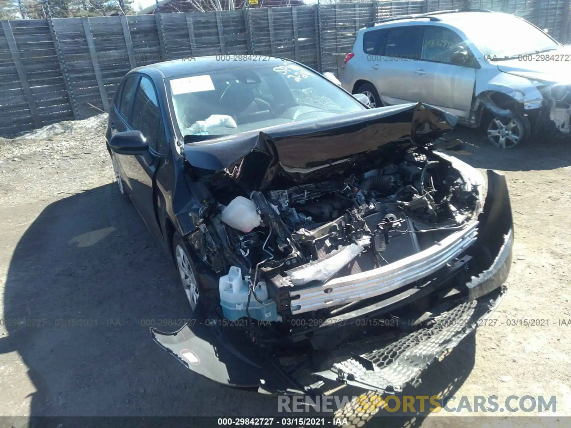 1 Photograph of a damaged car 5YFEPRAE2LP034063 TOYOTA COROLLA 2020