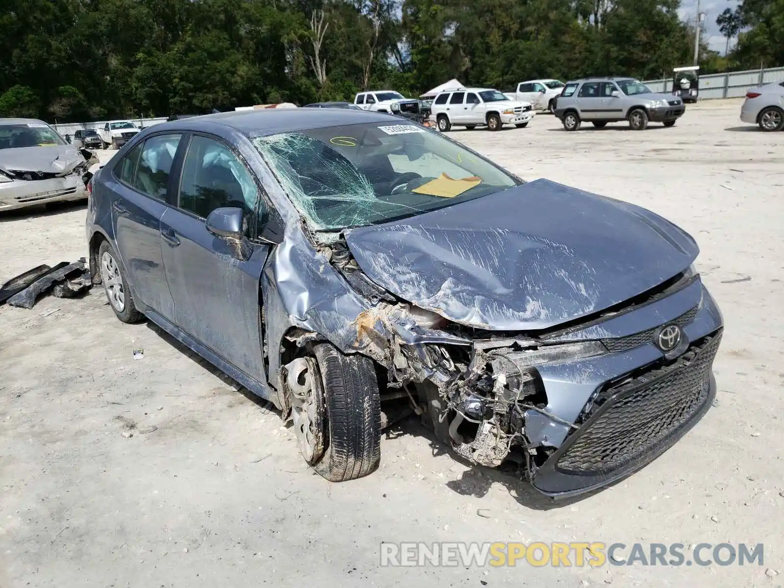 1 Photograph of a damaged car 5YFEPRAE2LP034189 TOYOTA COROLLA 2020