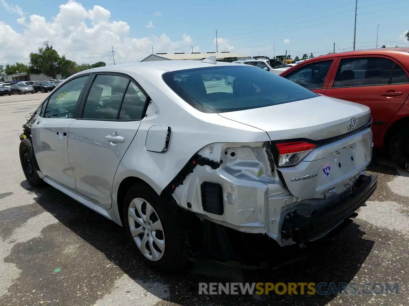 3 Photograph of a damaged car 5YFEPRAE2LP034399 TOYOTA COROLLA 2020