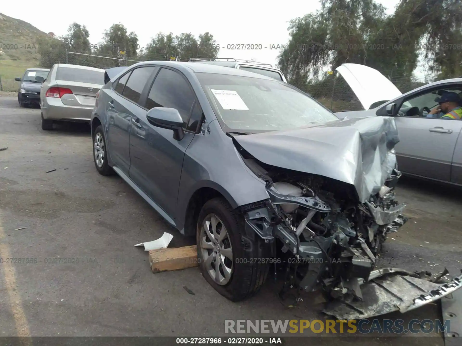 1 Photograph of a damaged car 5YFEPRAE2LP036590 TOYOTA COROLLA 2020