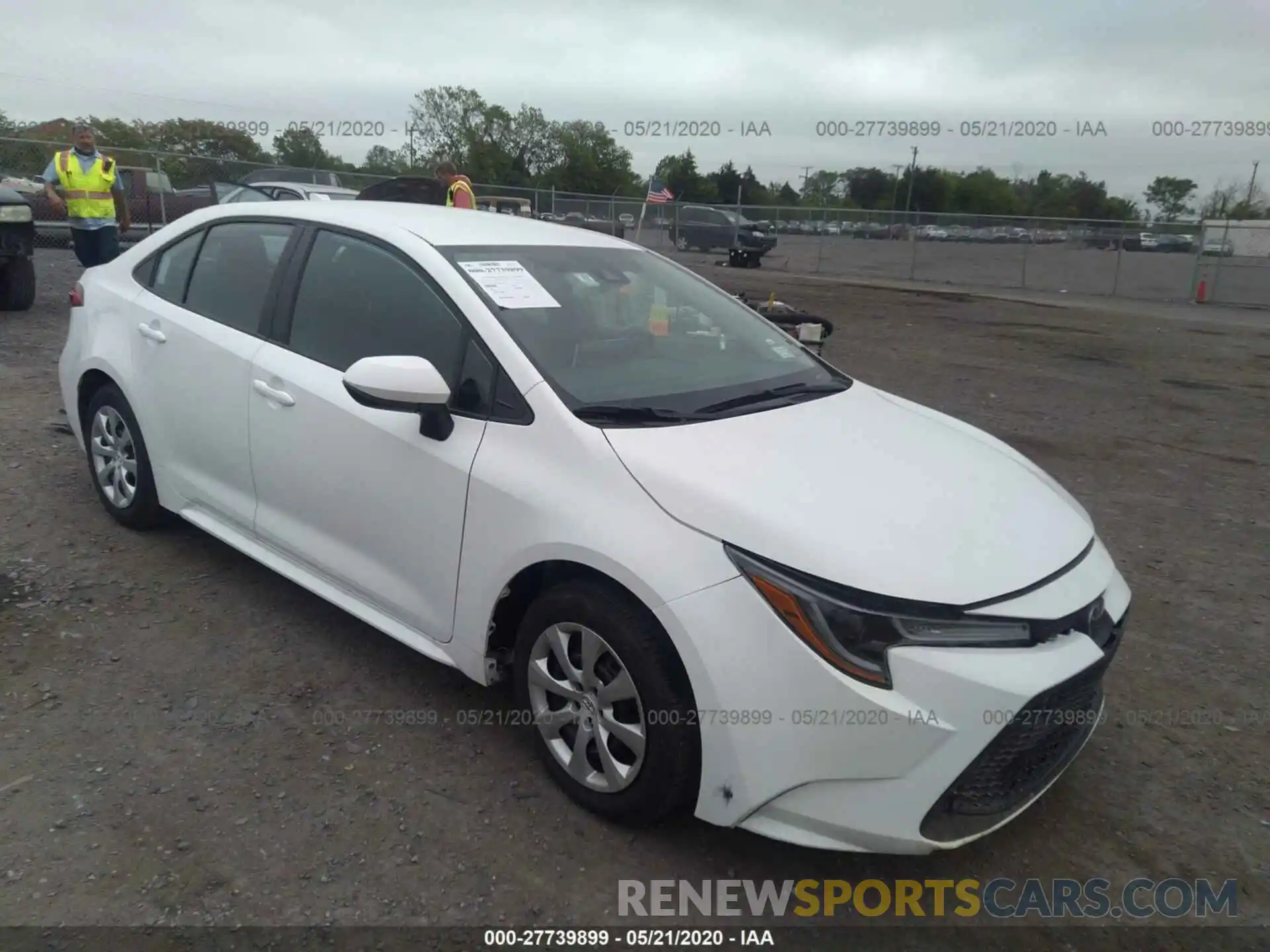 1 Photograph of a damaged car 5YFEPRAE2LP038856 TOYOTA COROLLA 2020