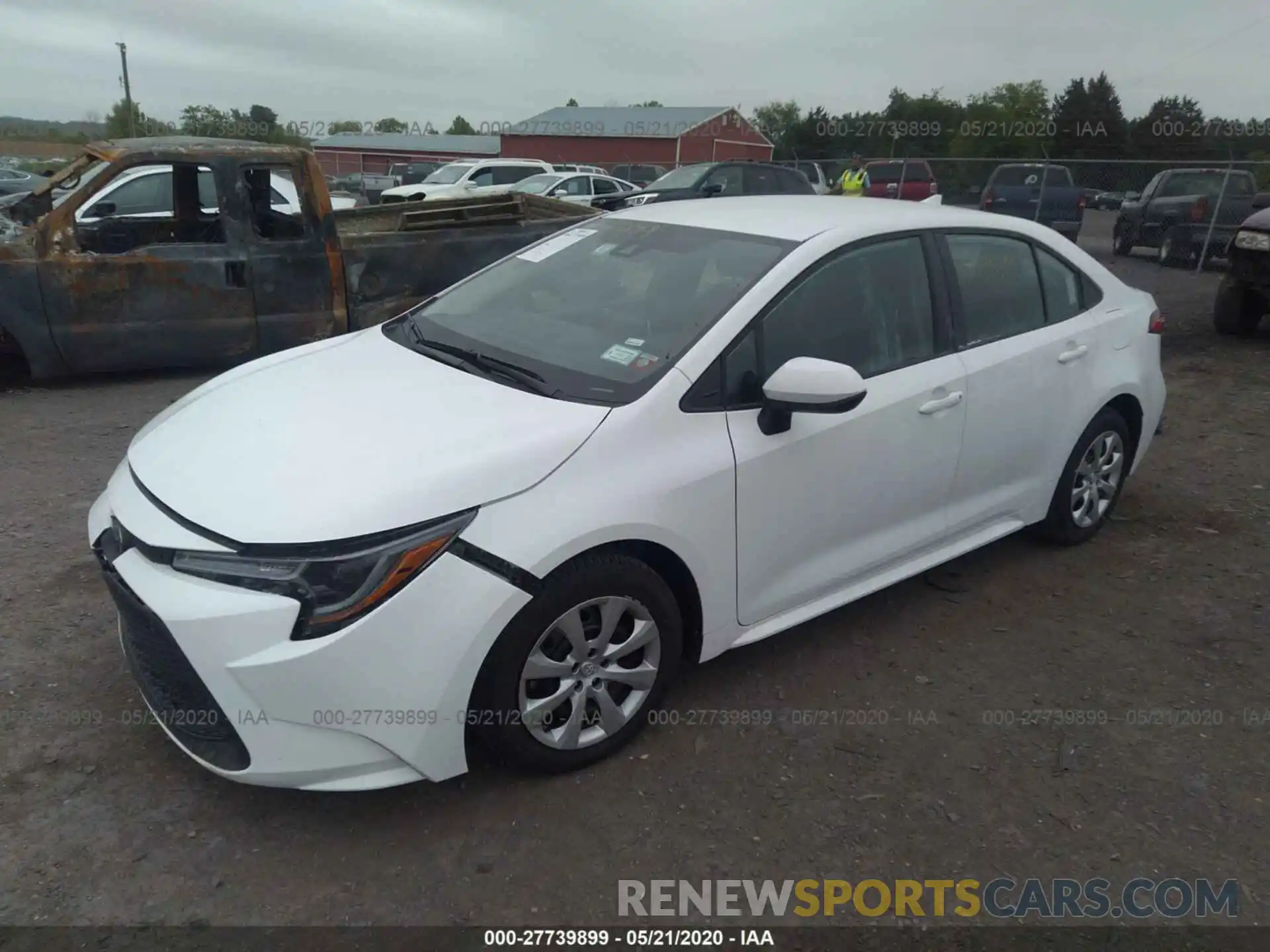 2 Photograph of a damaged car 5YFEPRAE2LP038856 TOYOTA COROLLA 2020