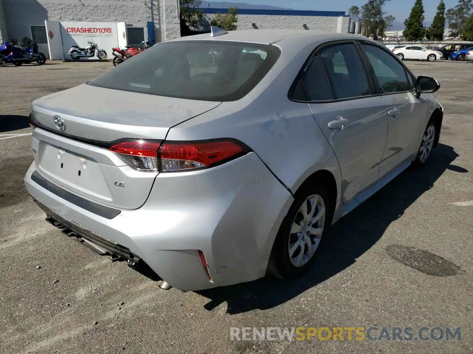 4 Photograph of a damaged car 5YFEPRAE2LP039957 TOYOTA COROLLA 2020