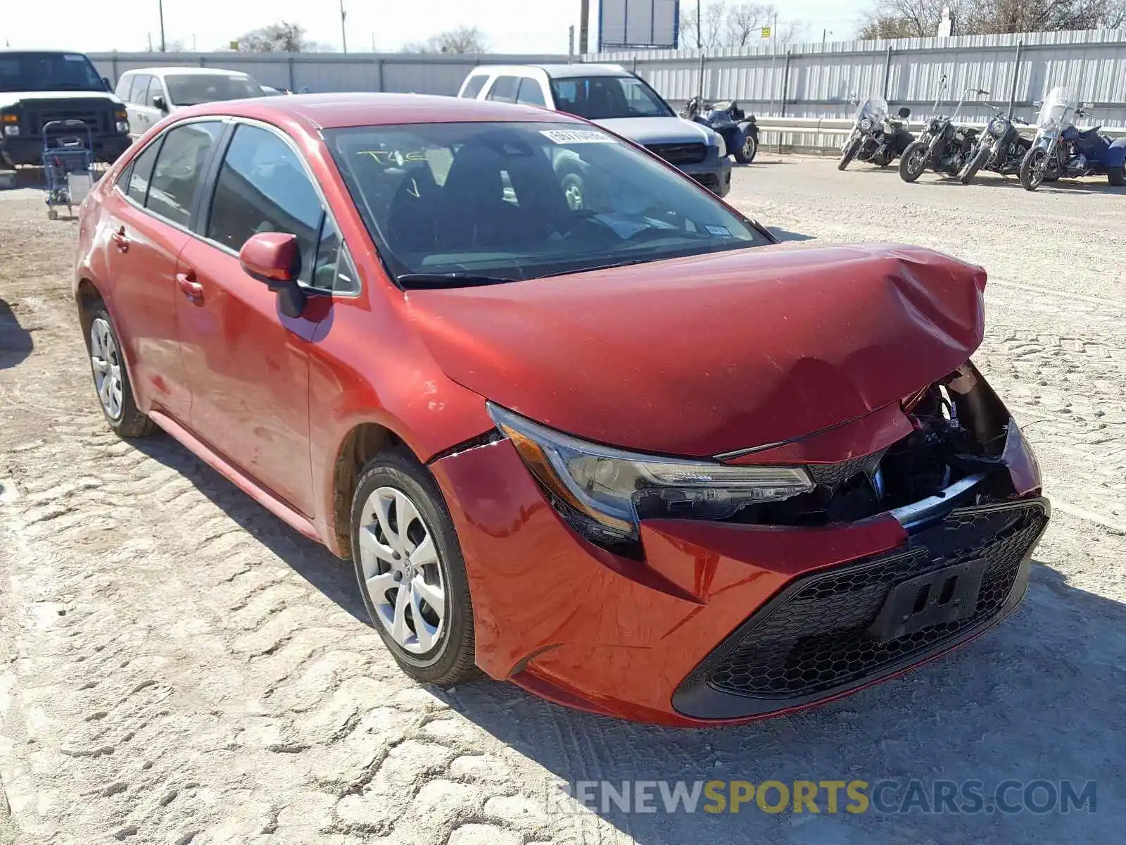 1 Photograph of a damaged car 5YFEPRAE2LP040025 TOYOTA COROLLA 2020