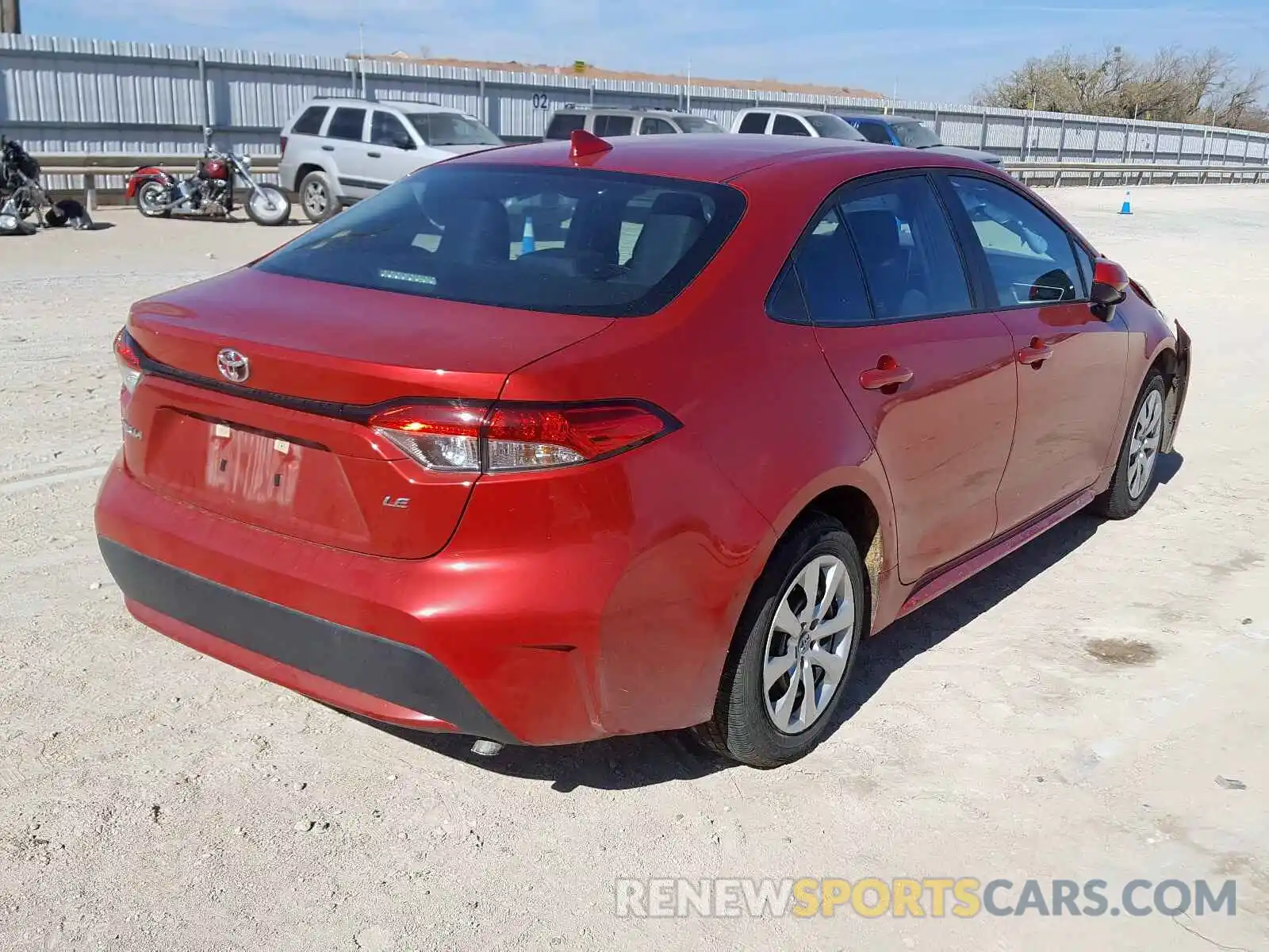 4 Photograph of a damaged car 5YFEPRAE2LP040025 TOYOTA COROLLA 2020