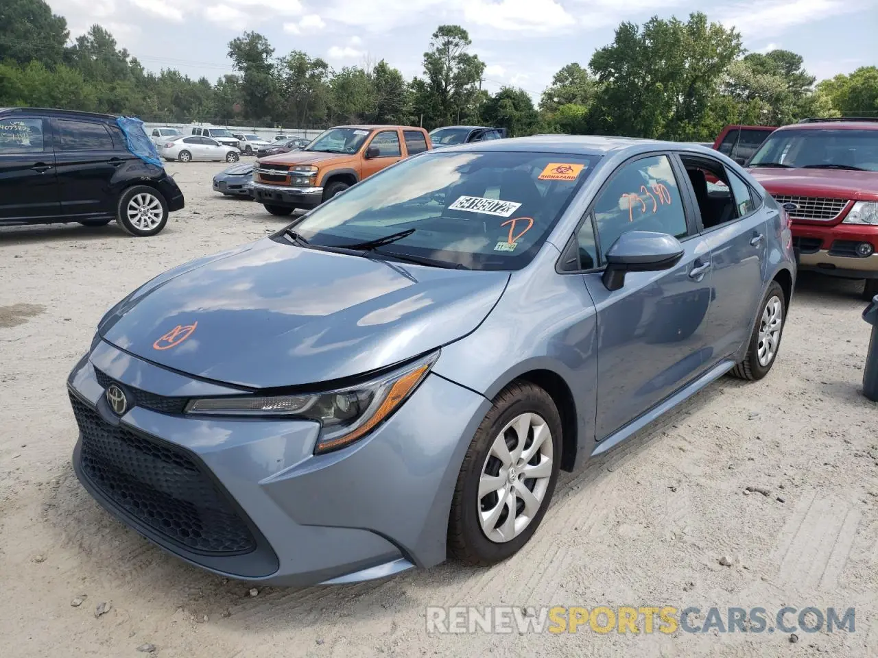 2 Photograph of a damaged car 5YFEPRAE2LP040719 TOYOTA COROLLA 2020