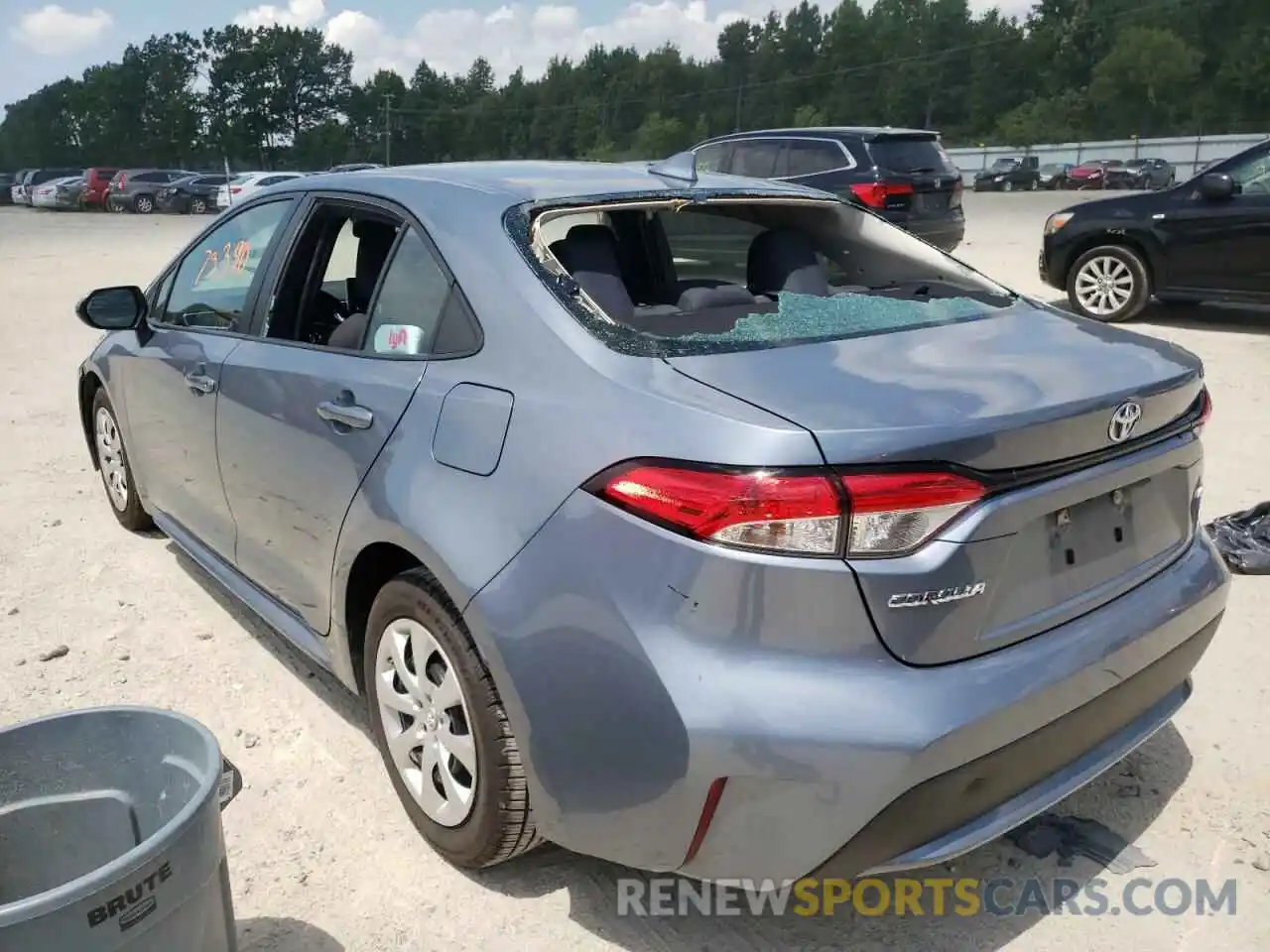 3 Photograph of a damaged car 5YFEPRAE2LP040719 TOYOTA COROLLA 2020