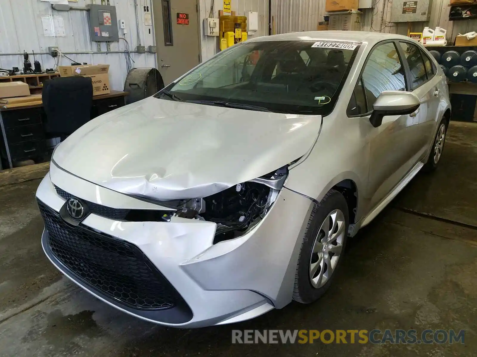 2 Photograph of a damaged car 5YFEPRAE2LP040722 TOYOTA COROLLA 2020