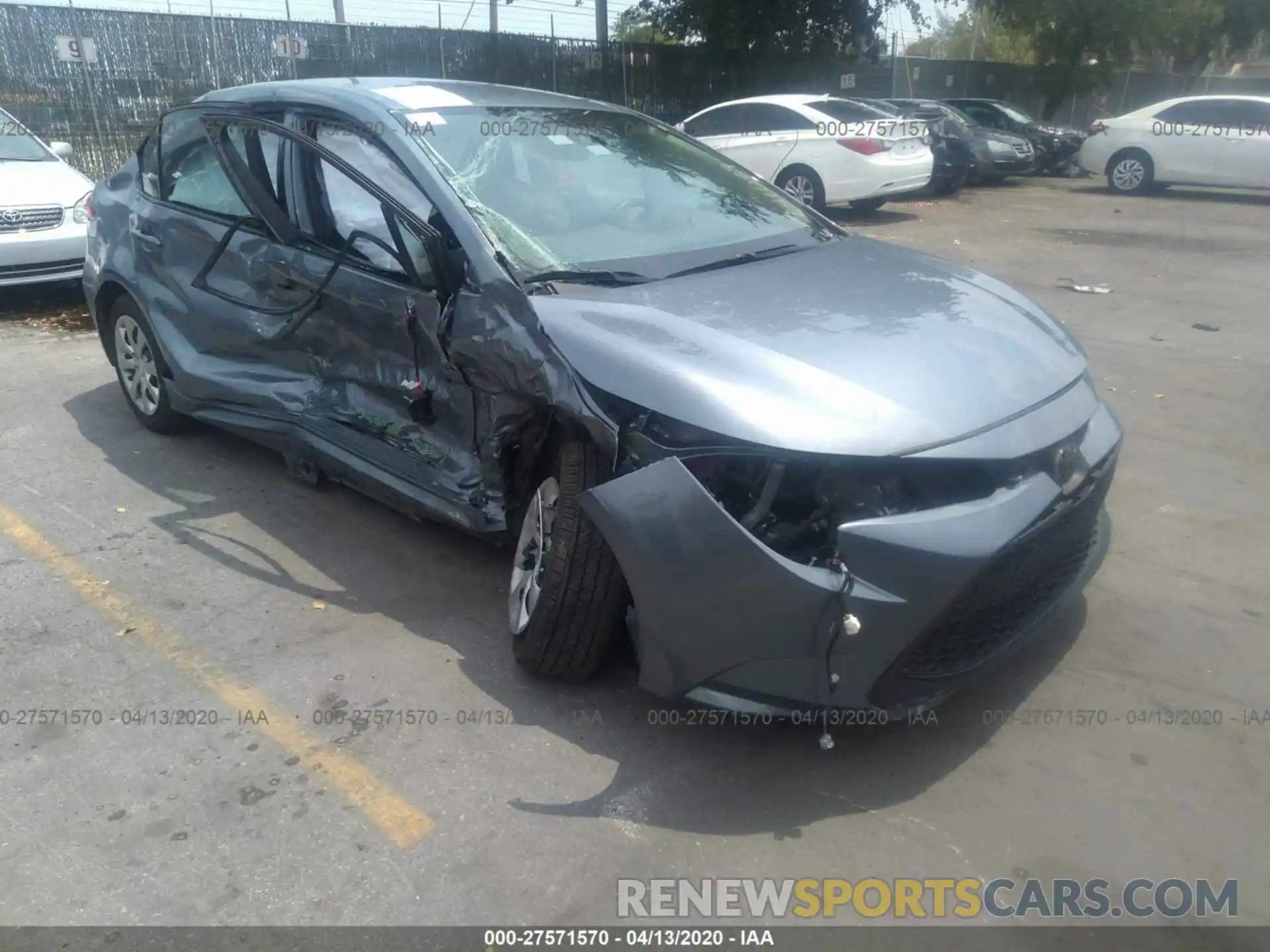 1 Photograph of a damaged car 5YFEPRAE2LP041059 TOYOTA COROLLA 2020