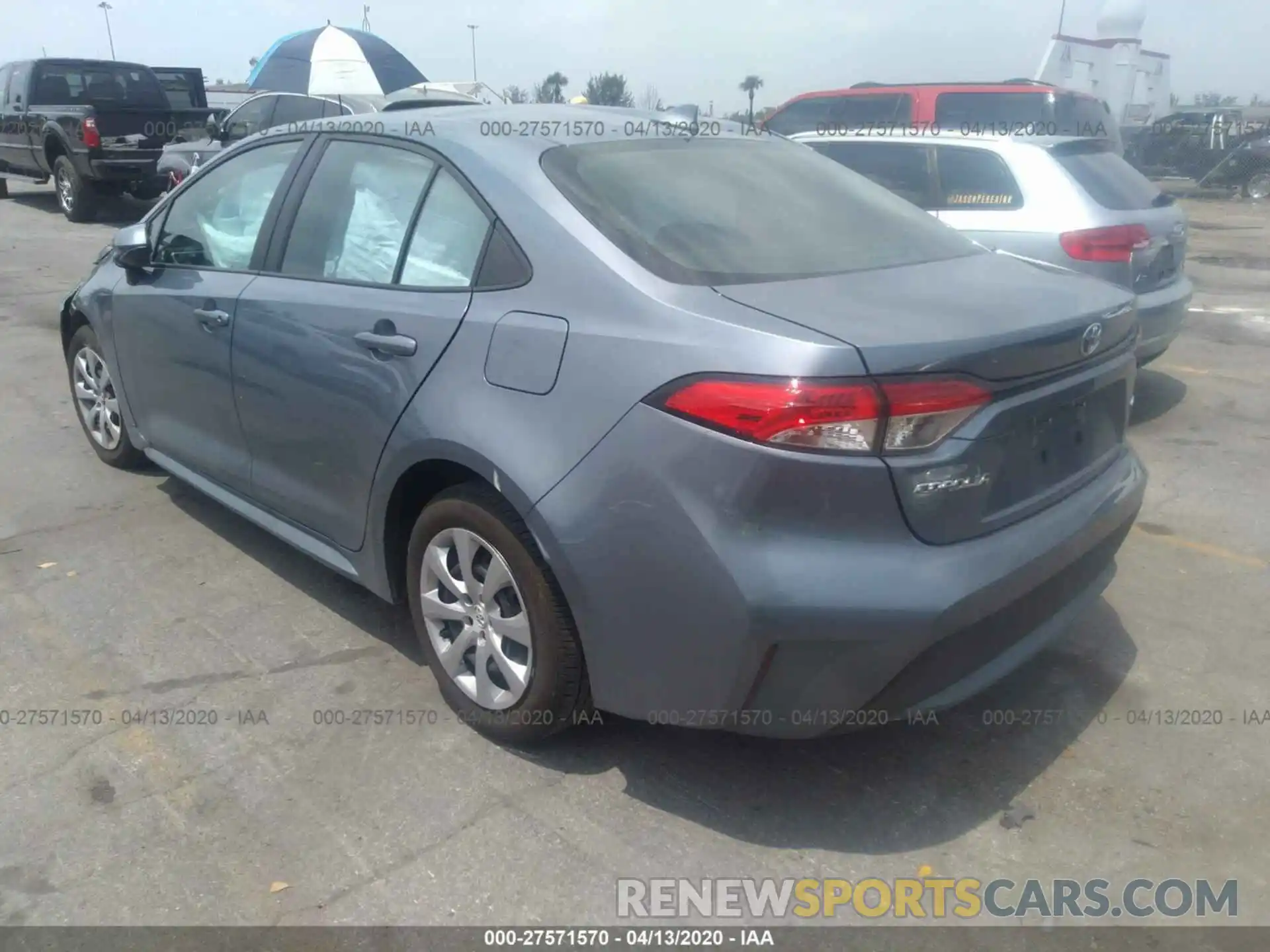 3 Photograph of a damaged car 5YFEPRAE2LP041059 TOYOTA COROLLA 2020