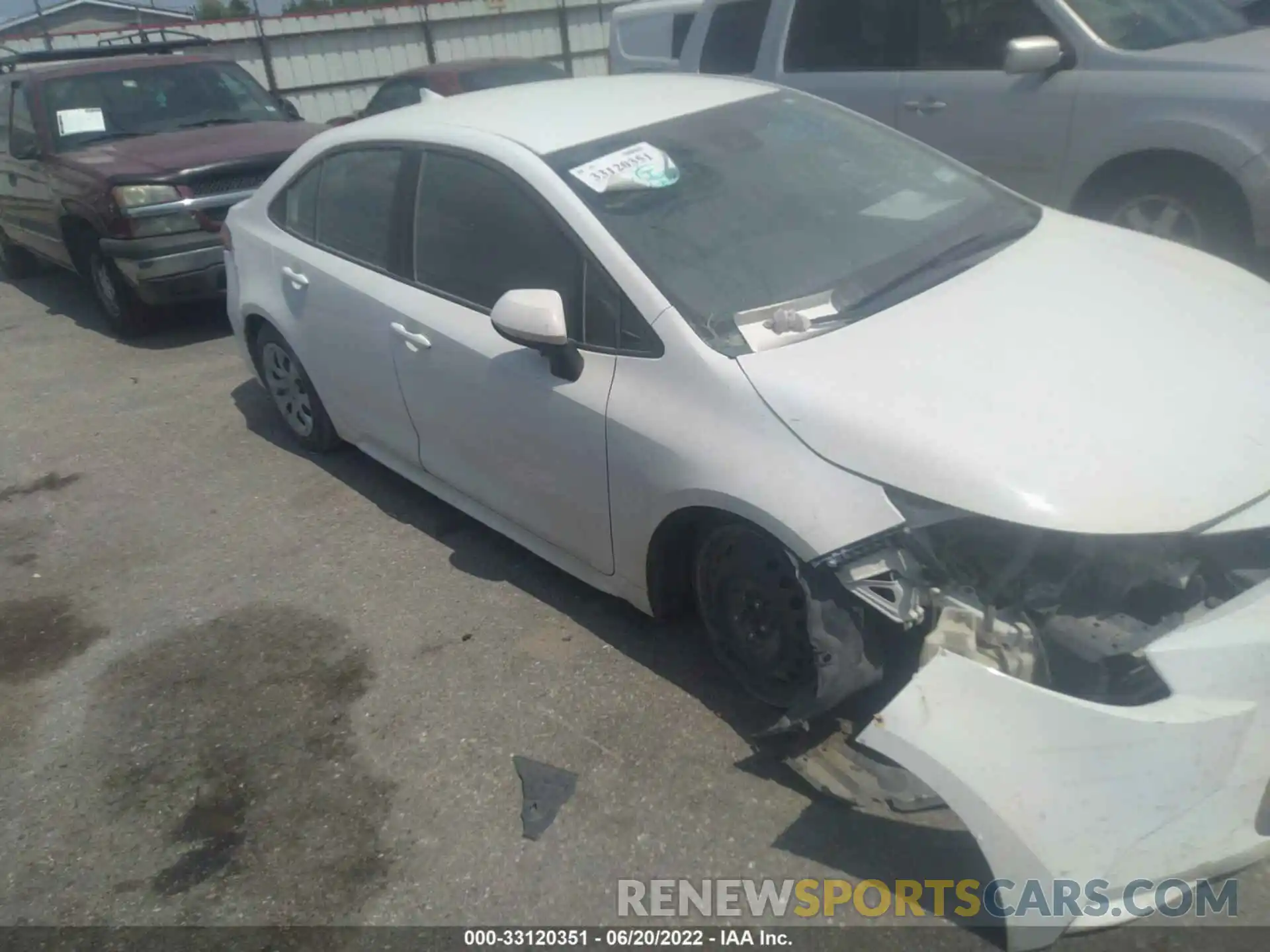 1 Photograph of a damaged car 5YFEPRAE2LP042647 TOYOTA COROLLA 2020