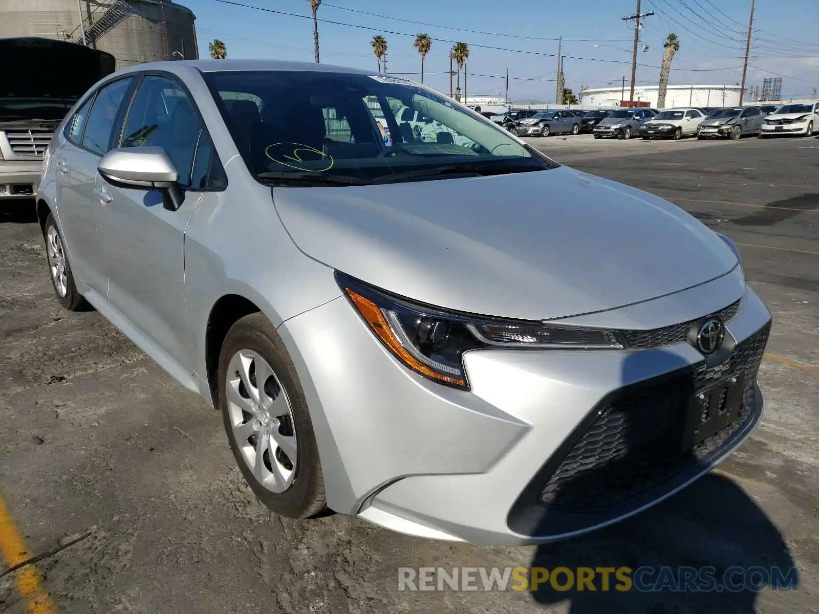 1 Photograph of a damaged car 5YFEPRAE2LP043250 TOYOTA COROLLA 2020