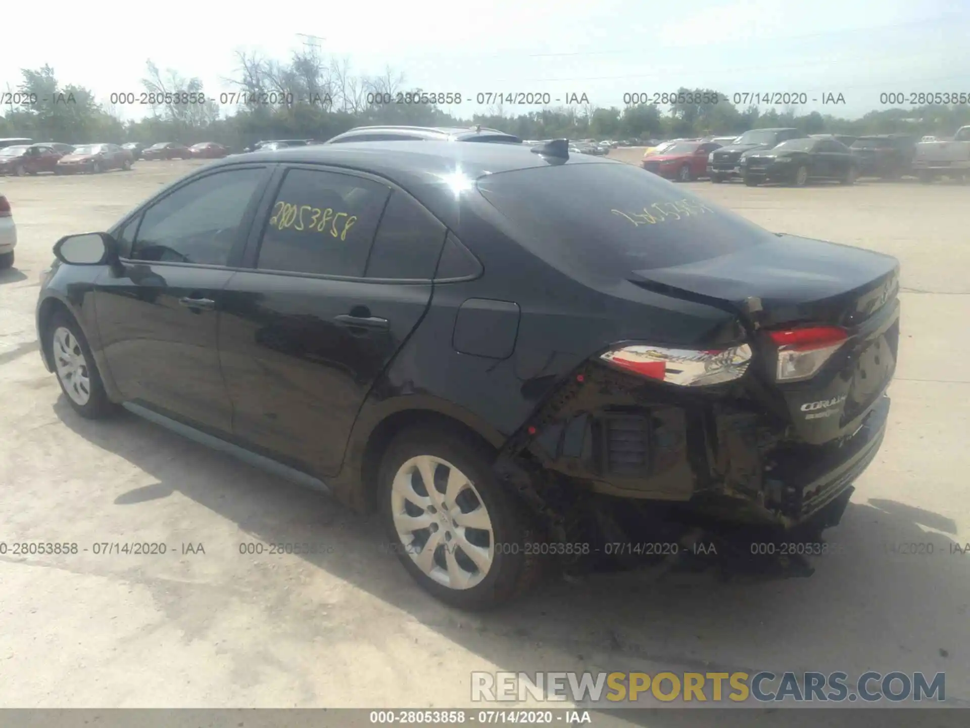 3 Photograph of a damaged car 5YFEPRAE2LP044270 TOYOTA COROLLA 2020