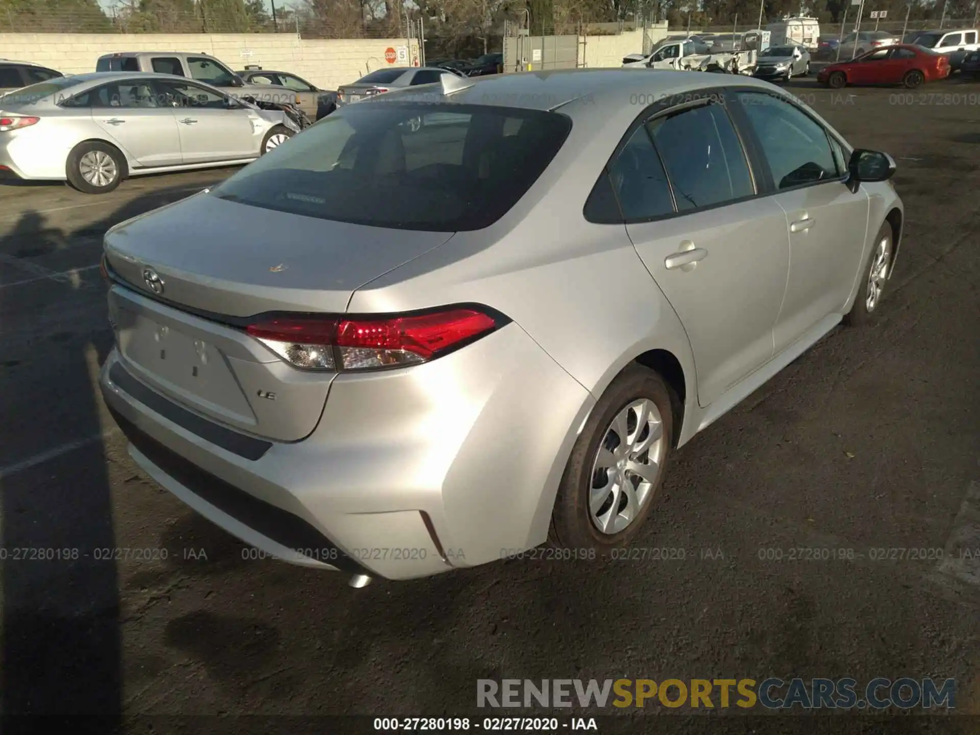 4 Photograph of a damaged car 5YFEPRAE2LP044303 TOYOTA COROLLA 2020