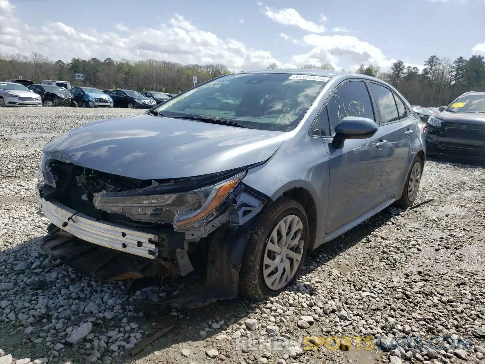 2 Photograph of a damaged car 5YFEPRAE2LP044494 TOYOTA COROLLA 2020