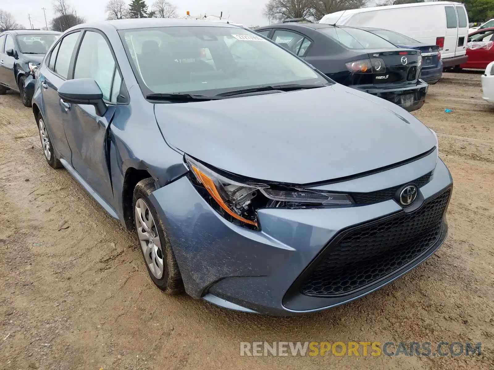 1 Photograph of a damaged car 5YFEPRAE2LP044818 TOYOTA COROLLA 2020