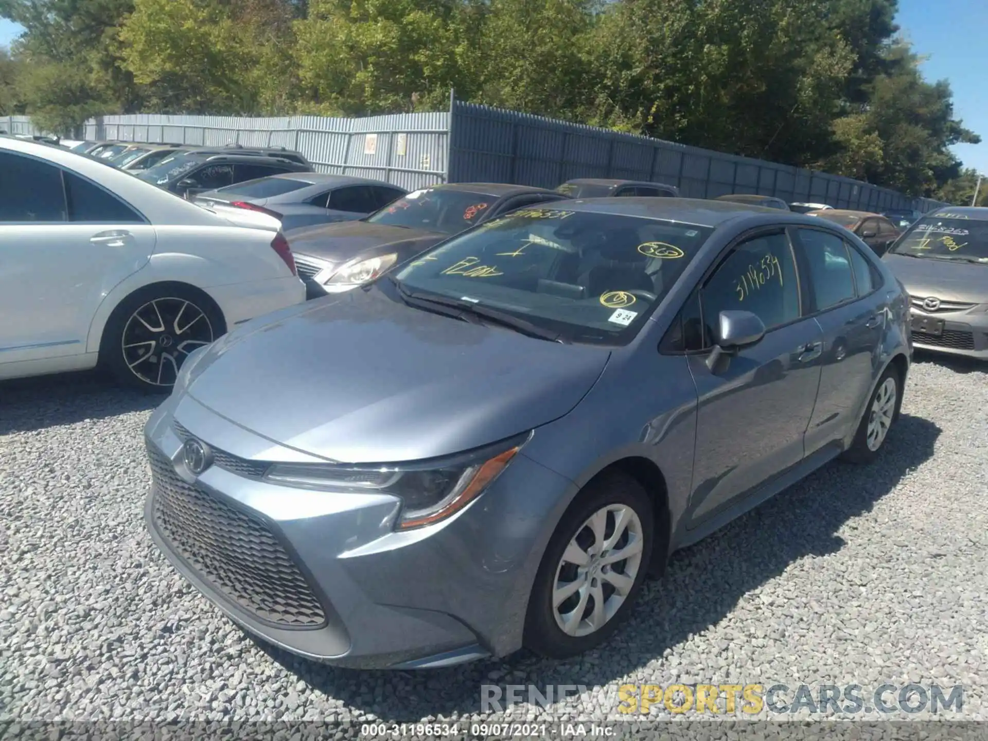 2 Photograph of a damaged car 5YFEPRAE2LP046634 TOYOTA COROLLA 2020