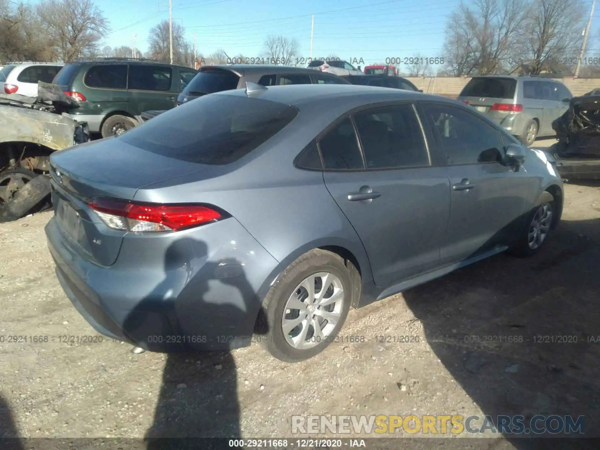 4 Photograph of a damaged car 5YFEPRAE2LP046889 TOYOTA COROLLA 2020