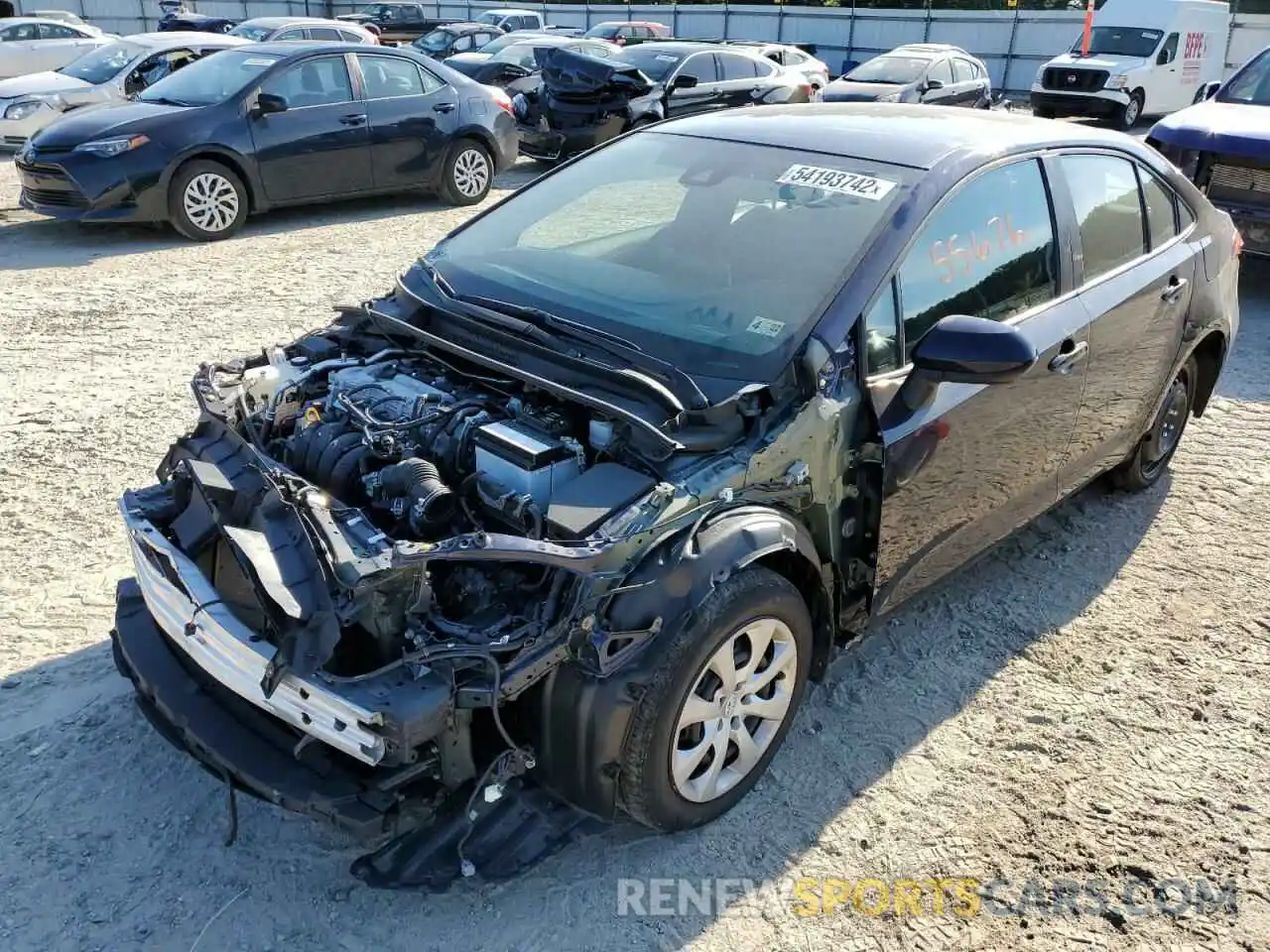 2 Photograph of a damaged car 5YFEPRAE2LP047718 TOYOTA COROLLA 2020