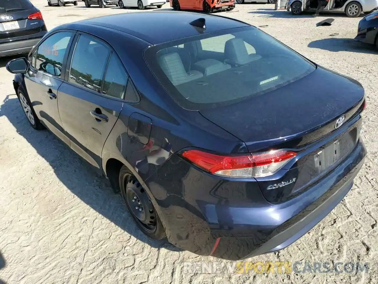 3 Photograph of a damaged car 5YFEPRAE2LP047718 TOYOTA COROLLA 2020