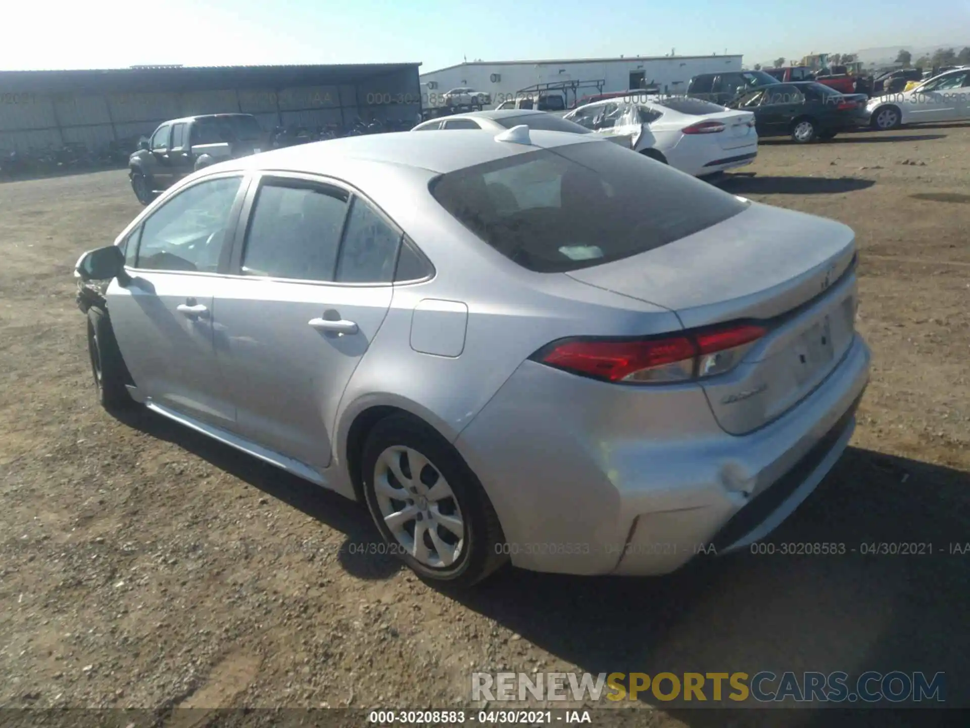 3 Photograph of a damaged car 5YFEPRAE2LP048478 TOYOTA COROLLA 2020