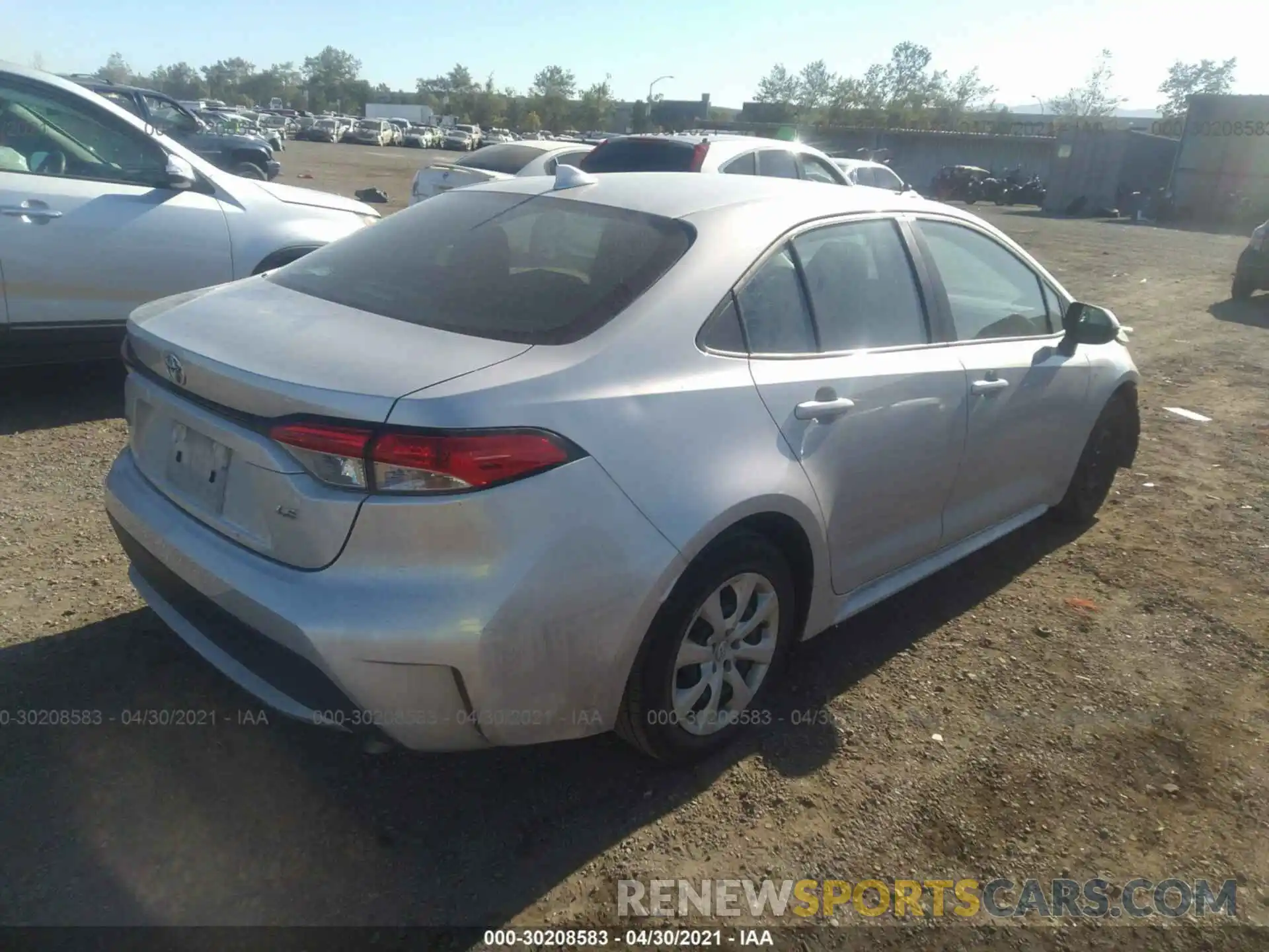 4 Photograph of a damaged car 5YFEPRAE2LP048478 TOYOTA COROLLA 2020