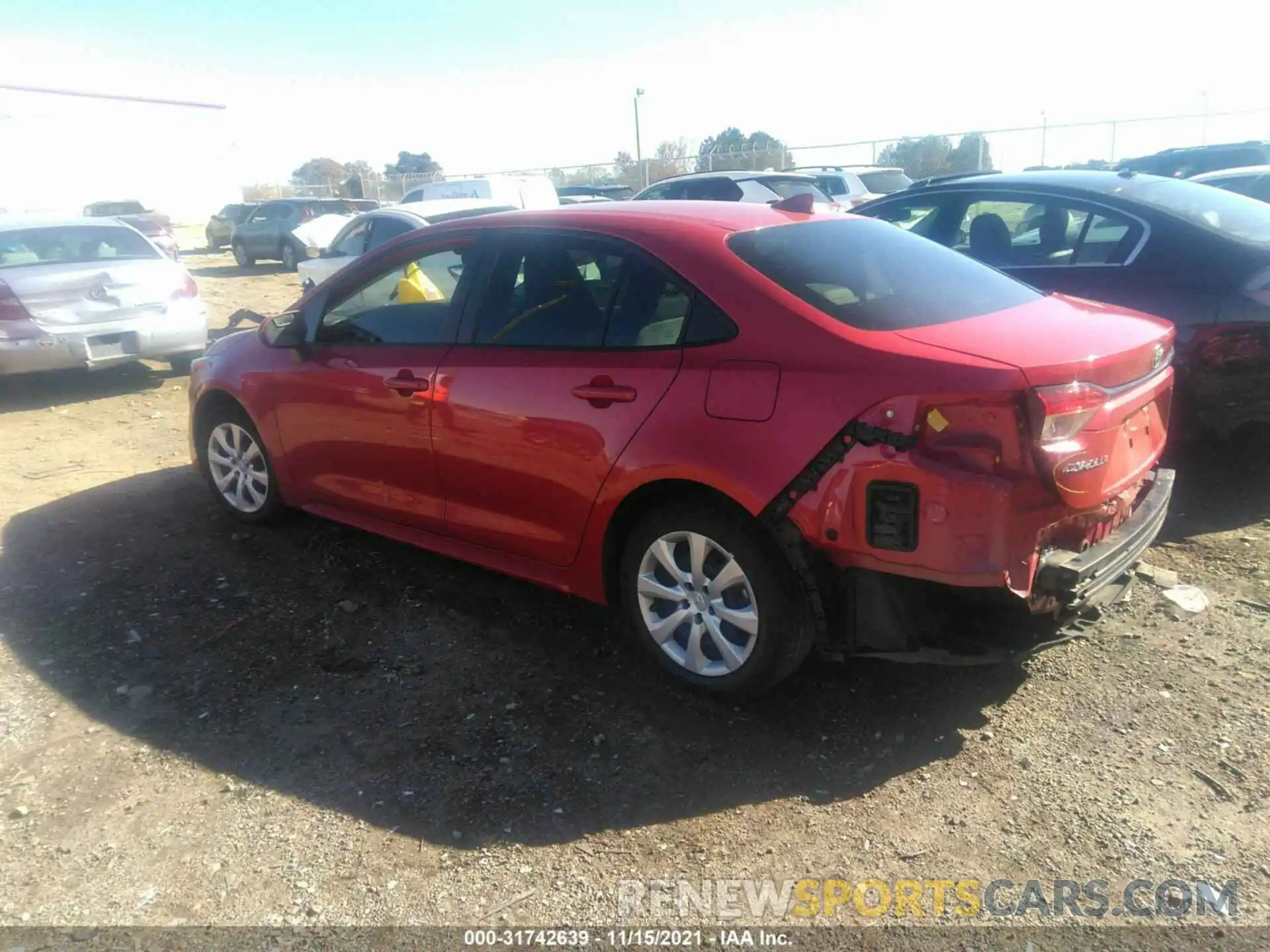 3 Photograph of a damaged car 5YFEPRAE2LP048979 TOYOTA COROLLA 2020