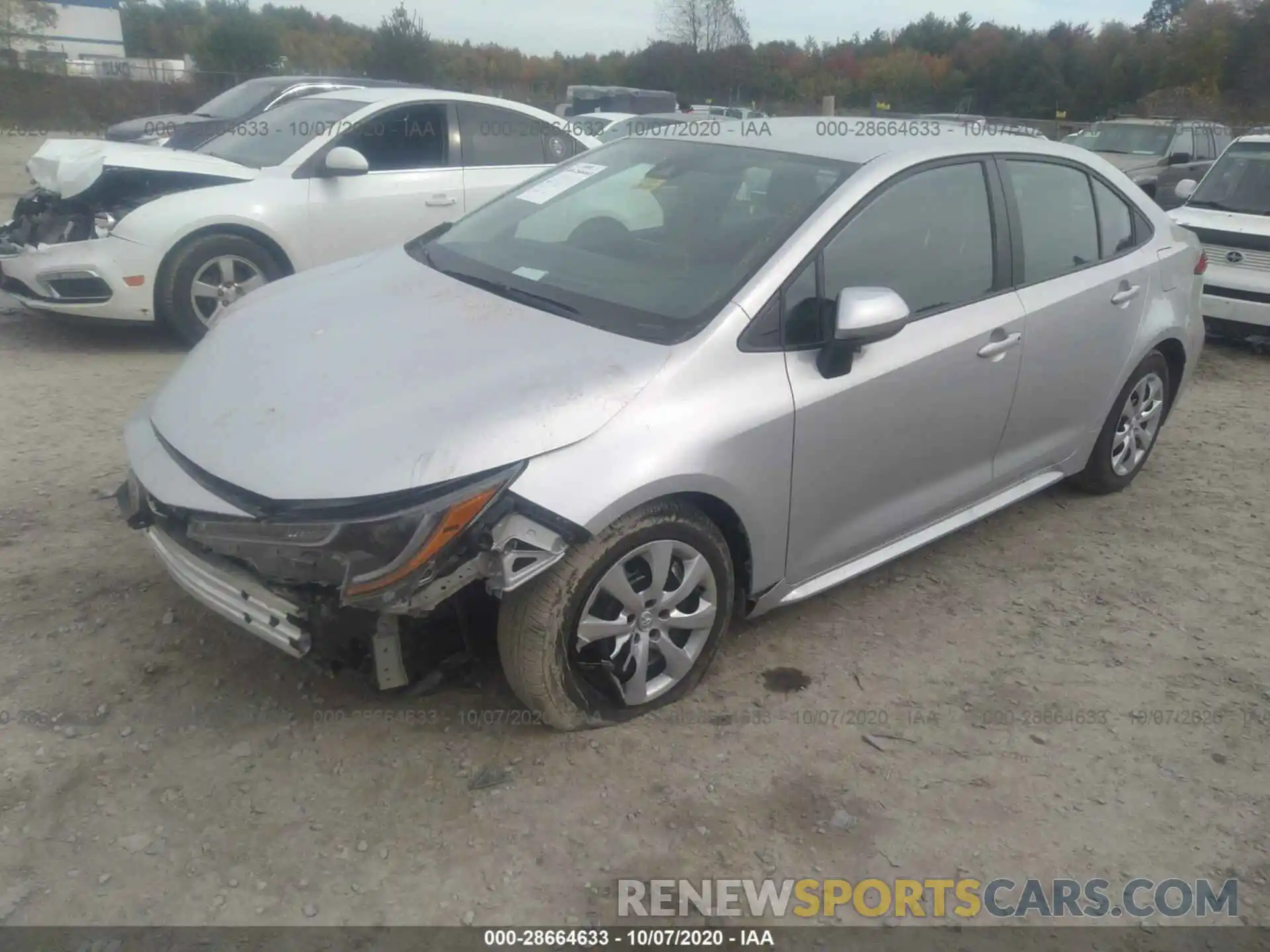 2 Photograph of a damaged car 5YFEPRAE2LP049260 TOYOTA COROLLA 2020