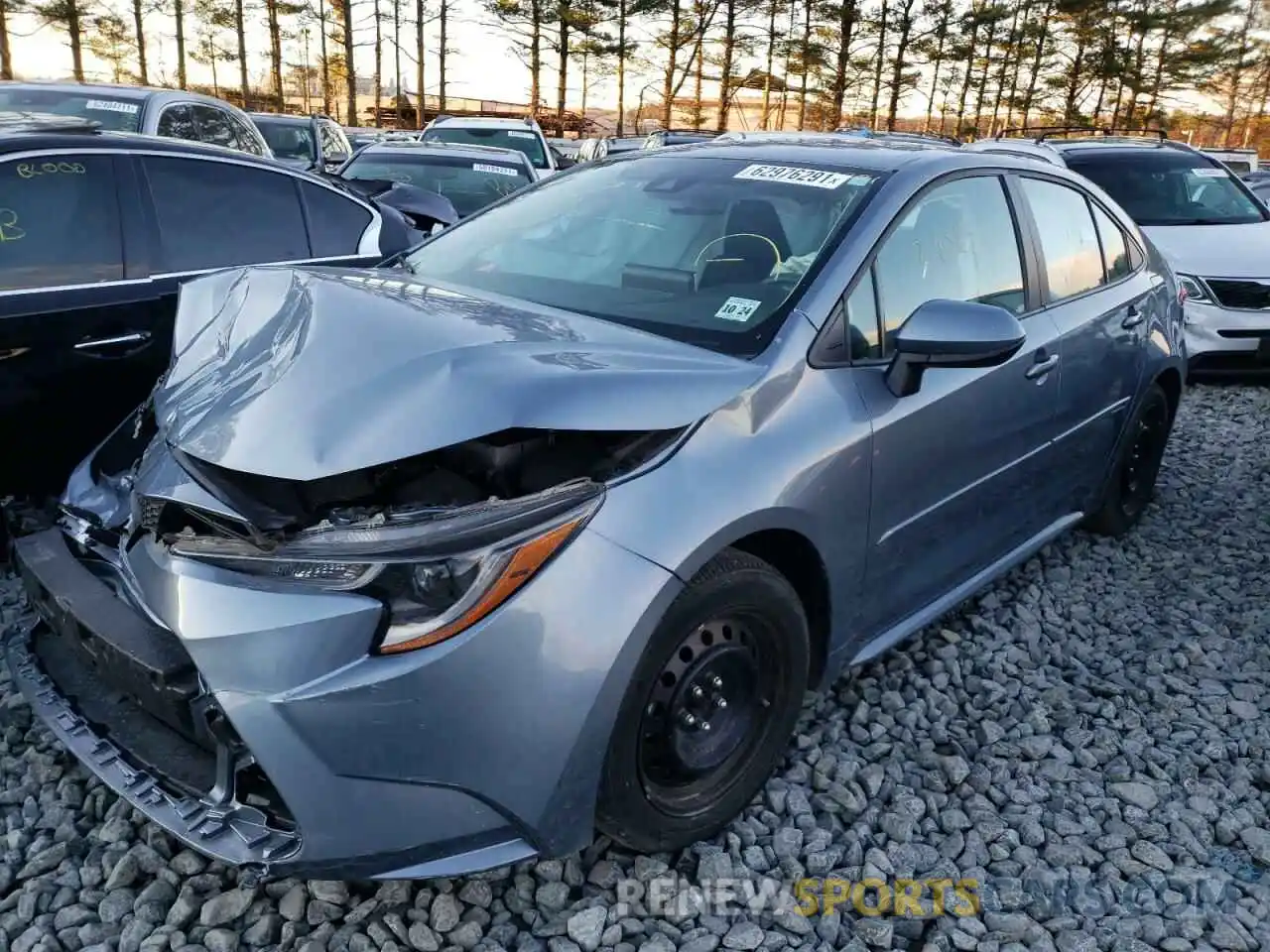 2 Photograph of a damaged car 5YFEPRAE2LP049310 TOYOTA COROLLA 2020