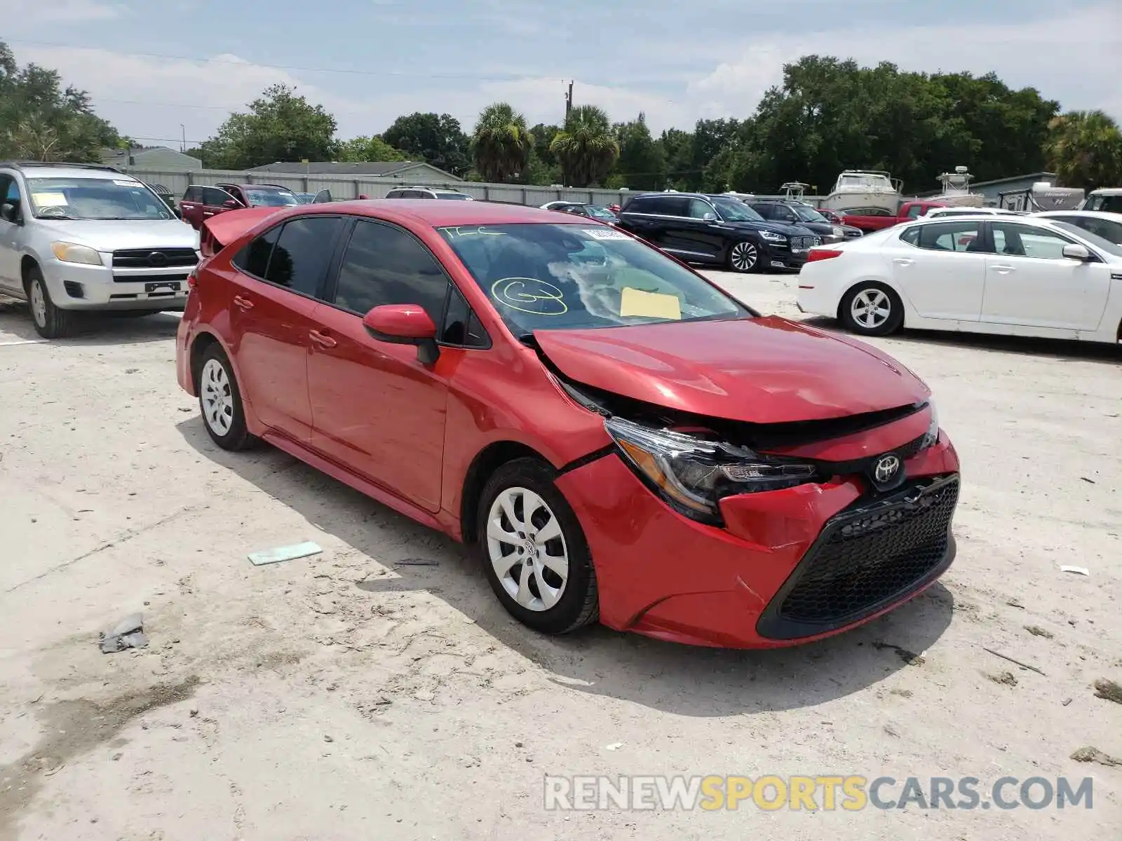 1 Photograph of a damaged car 5YFEPRAE2LP049324 TOYOTA COROLLA 2020