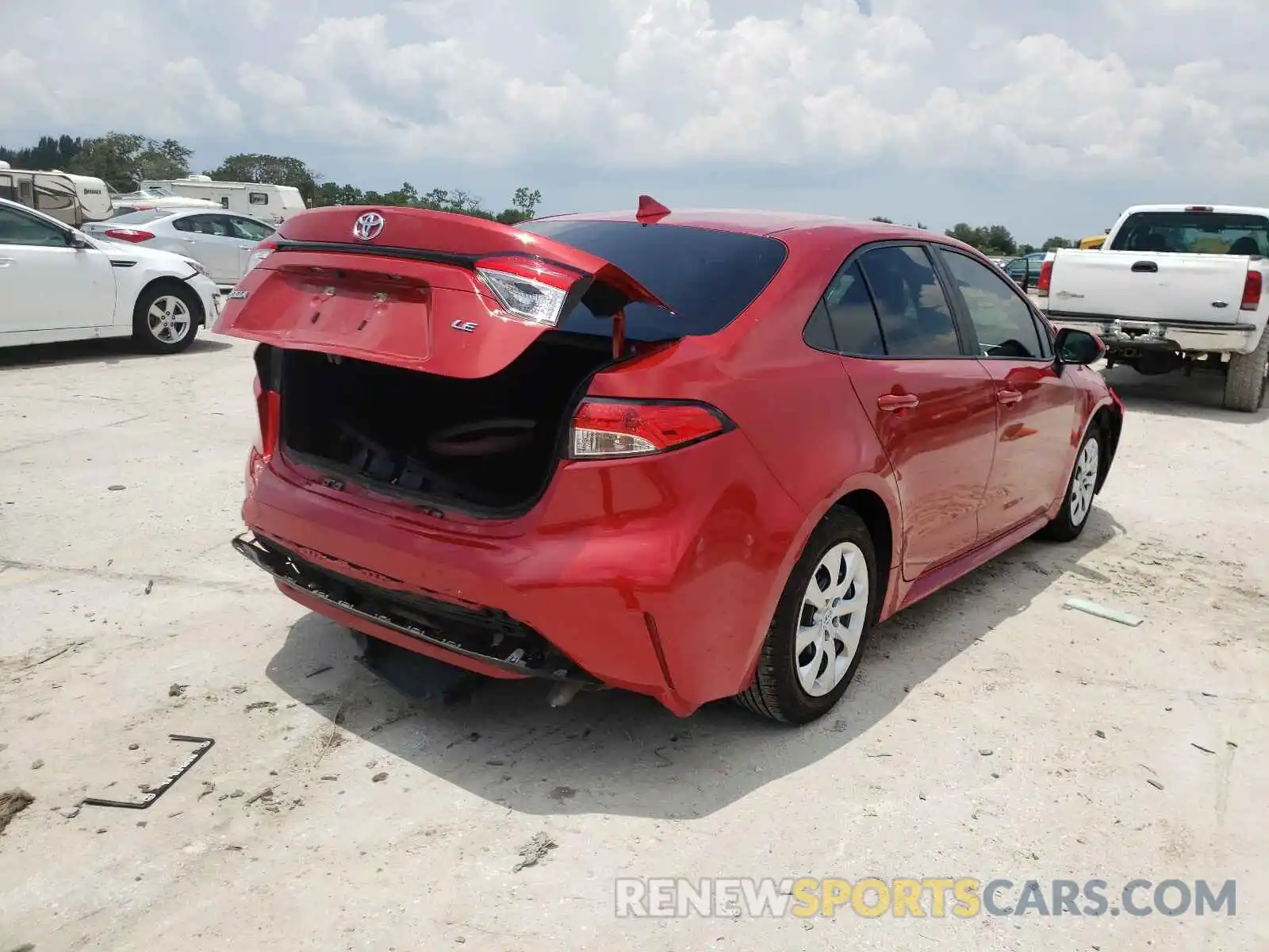 4 Photograph of a damaged car 5YFEPRAE2LP049324 TOYOTA COROLLA 2020