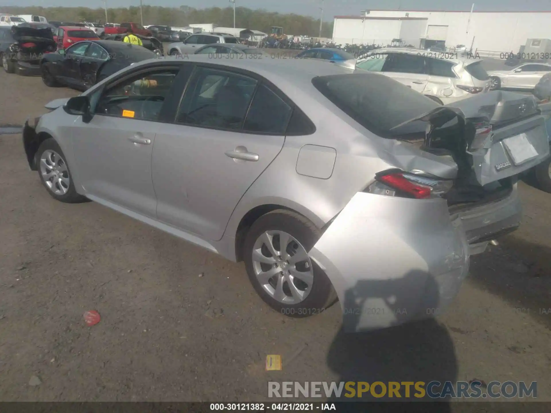 3 Photograph of a damaged car 5YFEPRAE2LP050845 TOYOTA COROLLA 2020