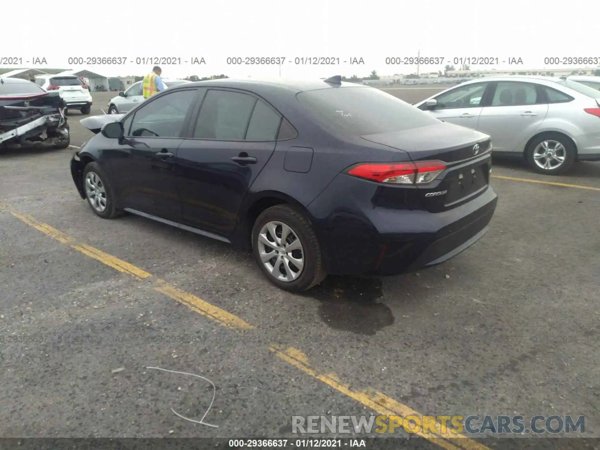 3 Photograph of a damaged car 5YFEPRAE2LP051302 TOYOTA COROLLA 2020